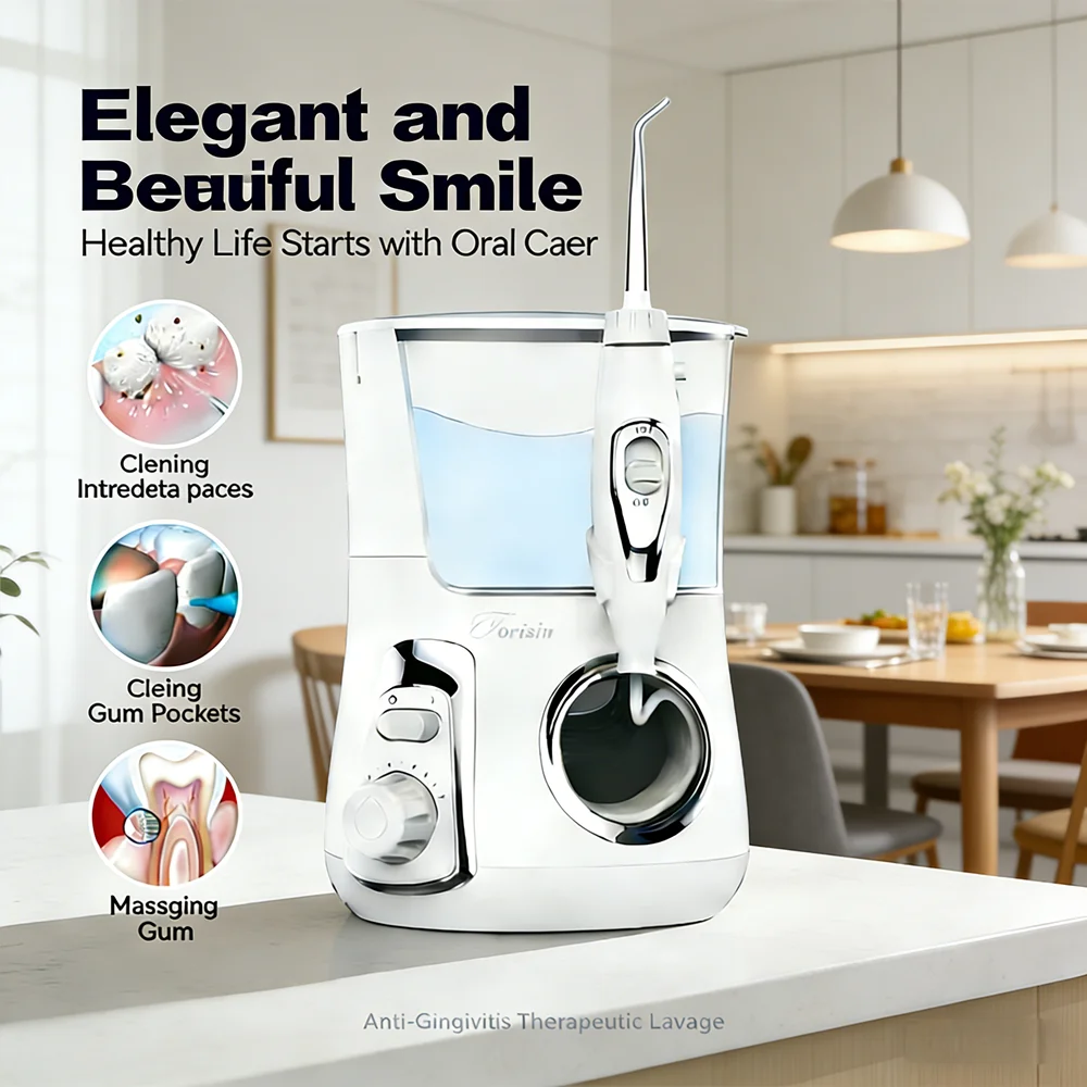 Электрический ирригатор для здоровья зубов, 800 мл, 10 режимов, 5 насадок, настольное устройство для ухода за полостью рта
Электрический ирригатор для здоровья зубов, 800 мл, 10 режимов, 5 насадок, настольное устройство для ухода за полостью рта