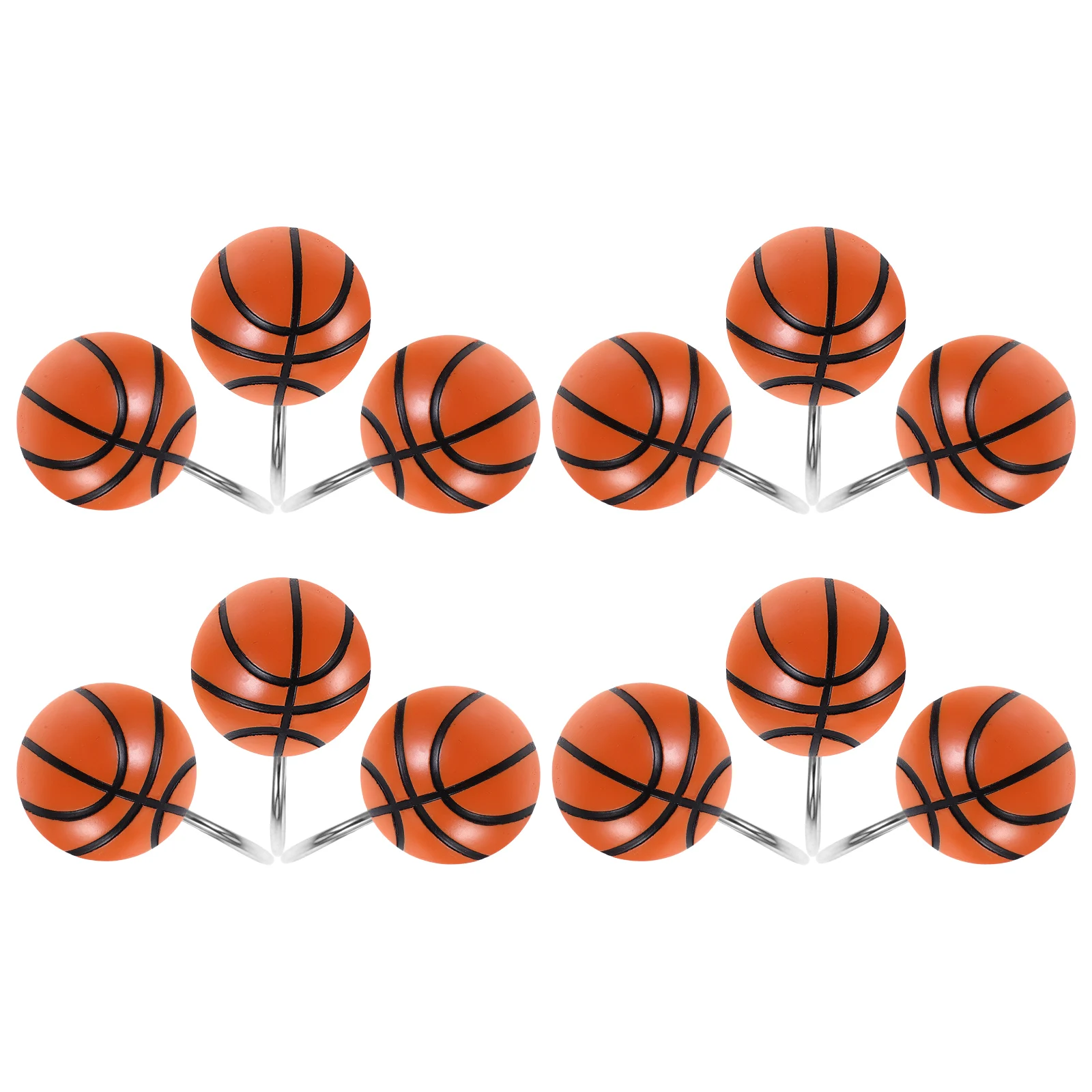 12pcs Curtain Hooks Resin Basketball Bath Curtains Shower Curtains Hooks Rings for Bathroom Decorative Round Accessories
12pcs Curtain Hooks Resin Basketball Bath Curtains Shower Curtains Hooks Rings for Bathroom Decorative Round Accessories