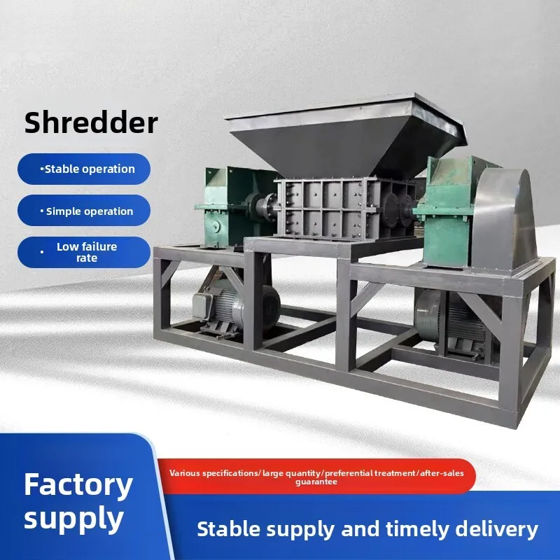 Large Double Shaft Multi-Functional Metal Industrial Solid Waste Other Multi-Type Shredder
Large Double Shaft Multi-Functional Metal Industrial Solid Waste Other Multi-Type Shredder