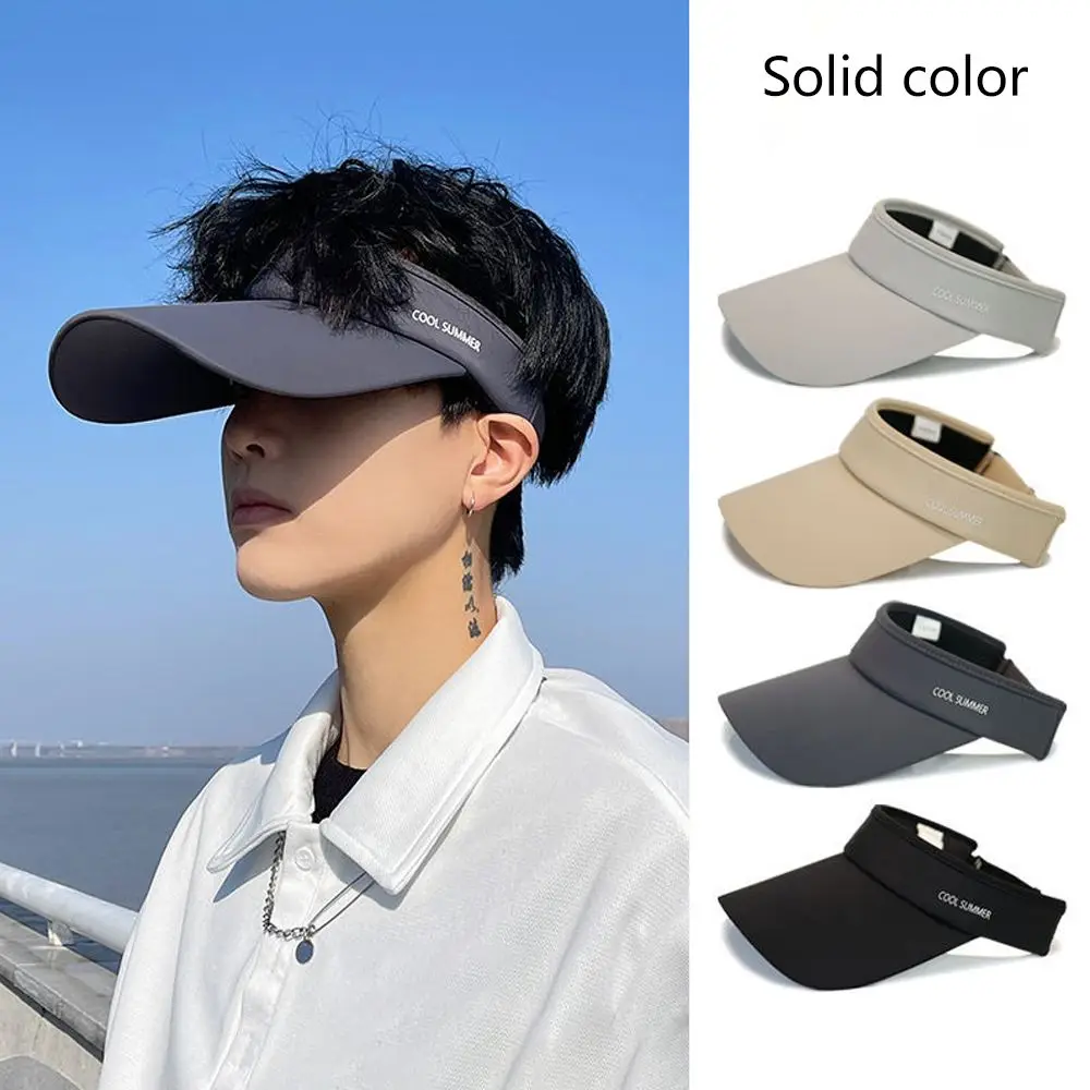 Polyester Sunscreen Empty Top Hat Sun-Proof Solid Color Peaked Cap Quick-Drying Uv Protection Breathable Air Sun Hats Running
Polyester Sunscreen Empty Top Hat Sun-Proof Solid Color Peaked Cap Quick-Drying Uv Protection Breathable Air Sun Hats Running