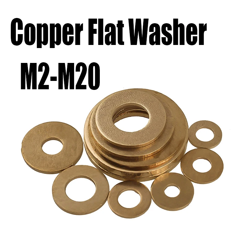 2-50PCS Brass Flat Washer M2 M2.5 M3 M4 M5 M6 M8 M10 M12 M14 M16 M18 M20 Thickened Copper Metal Screw Plain Gasket Pad
2-50PCS Brass Flat Washer M2 M2.5 M3 M4 M5 M6 M8 M10 M12 M14 M16 M18 M20 Thickened Copper Metal Screw Plain Gasket Pad
