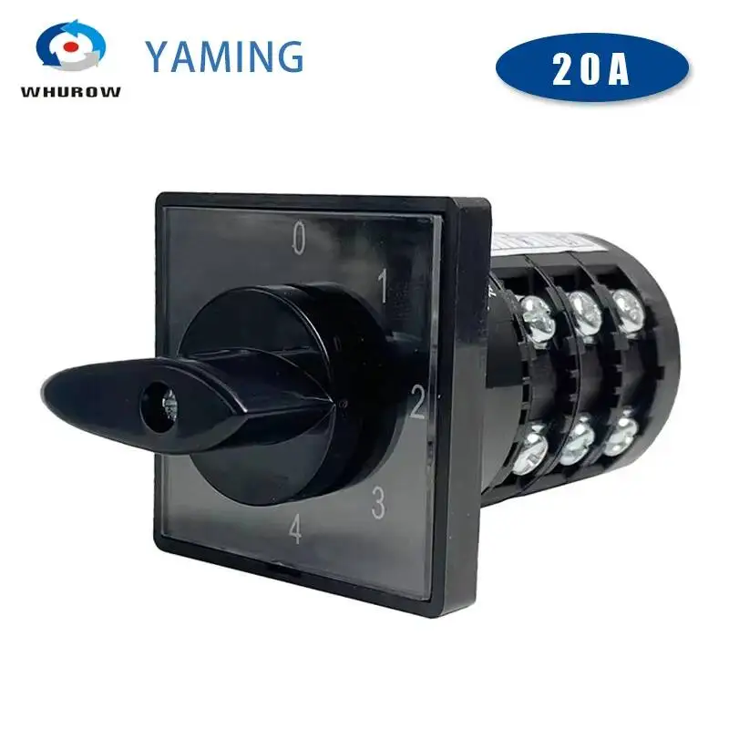 HZ5B-20AE205/3 20А 3-позиционный профессиональный многоступенчатый поворотный кулачковый переключатель 0-4 положения, универсальный, с серебряными контактами, заводская поставка
HZ5B-20AE205/3 20А 3-позиционный профессиональный многоступенчатый поворотный кулачковый переключатель 0-4 положения, универсальный, с серебряными контактами, заводская поставка