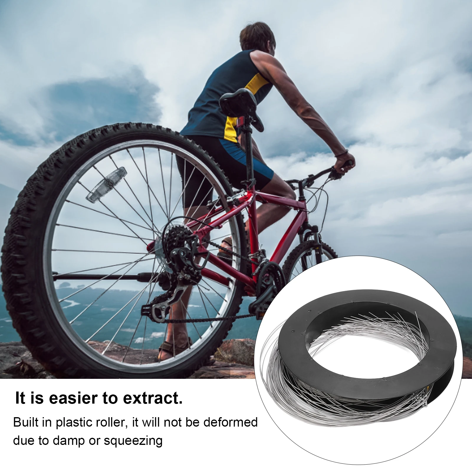 BOLANY 50PCS Bicycle Shift Cable Stainless Steel Bike Derailleur Shifter Cable Inner Wire Easy Using for Mountain Road Bike
BOLANY 50PCS Bicycle Shift Cable Stainless Steel Bike Derailleur Shifter Cable Inner Wire Easy Using for Mountain Road Bike