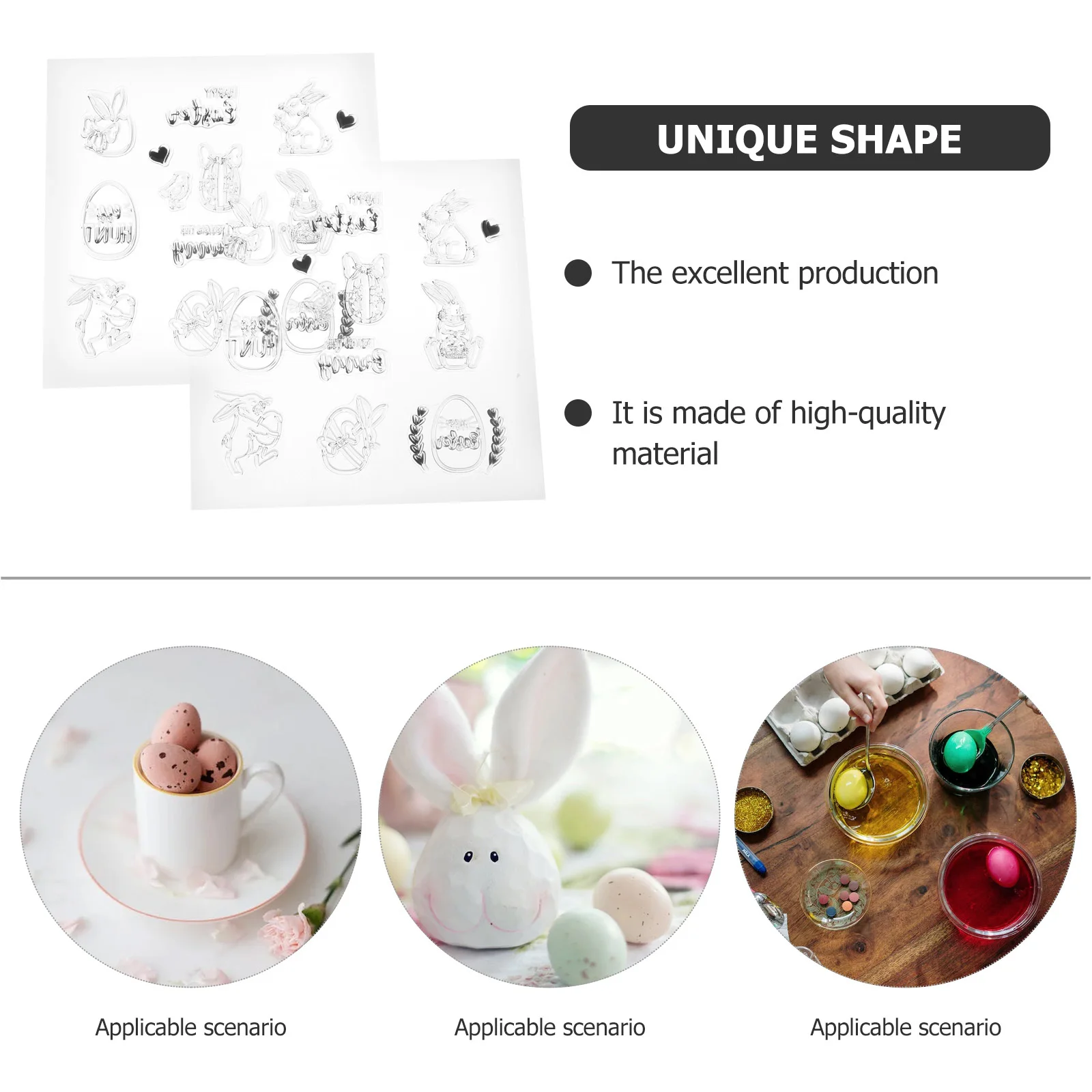 2pcs Easter Bunny Clear Diy Scrapbooking Decoration Creative Book Album Decor For Crafts Gift Tags Retro Easter Egg Seal 
2pcs Easter Bunny Clear Diy Scrapbooking Decoration Creative Book Album Decor For Crafts Gift Tags Retro Easter Egg Seal