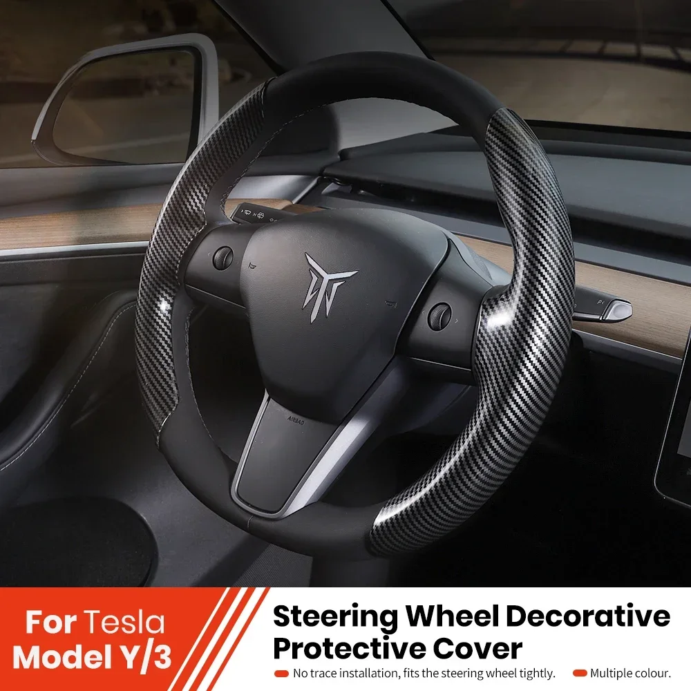 Car Steering Wheel Cover For Tesla Model 3 Y Carbon Fiber Steering Wheel Cover For Tesla Suede Leather Cover Auto Decoration
Car Steering Wheel Cover For Tesla Model 3 Y Carbon Fiber Steering Wheel Cover For Tesla Suede Leather Cover Auto Decoration
