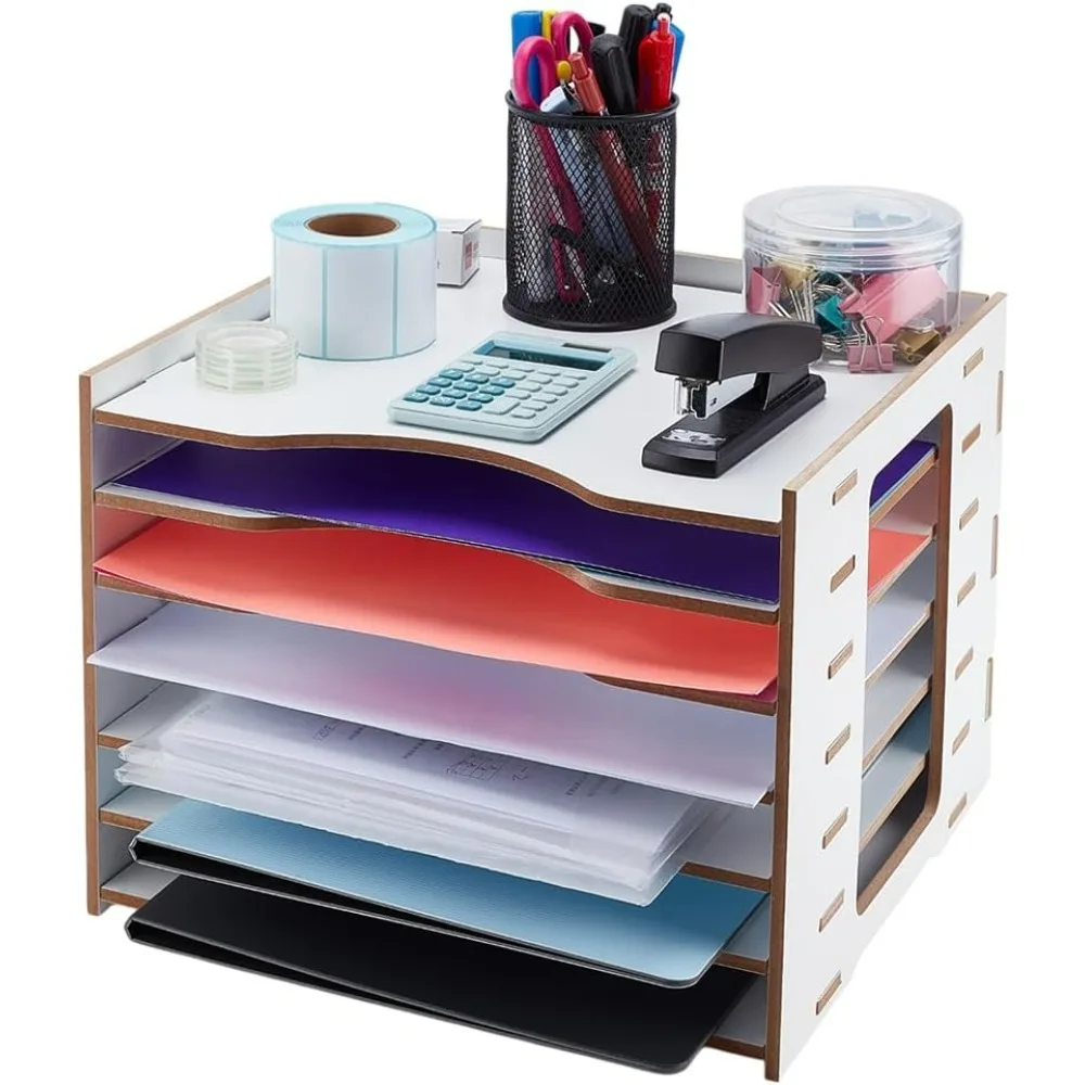 7 Tier File Organizer for DeskWood Paper Organizer Storage Holder Shelf Desktop Document Letter Envelope Mail Sorter Rack
7 Tier File Organizer for DeskWood Paper Organizer Storage Holder Shelf Desktop Document Letter Envelope Mail Sorter Rack