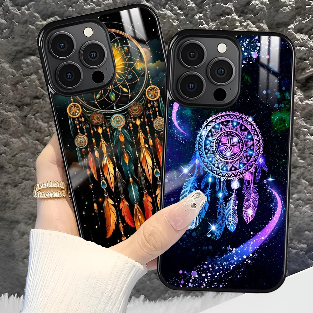 Retro Feather Dreamcatcher Phone Case For iPhone 16 15 14 13 12 11 Pro Xs Max Mini Plus Antislip Shockproof Hard Funda
Retro Feather Dreamcatcher Phone Case For iPhone 16 15 14 13 12 11 Pro Xs Max Mini Plus Antislip Shockproof Hard Funda