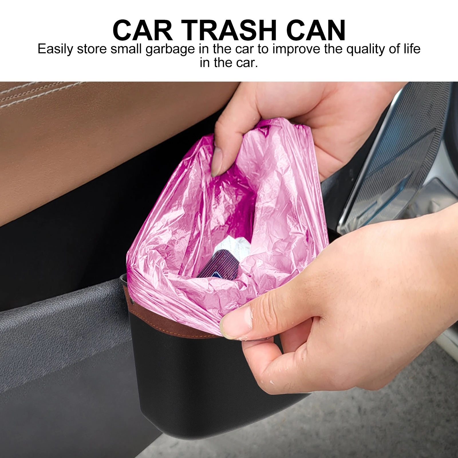 Hanging Car Garbage Can Foldable Trash Bin Vehicle Compact Waste Container Durable Easy Install Home Office Garage Use
Hanging Car Garbage Can Foldable Trash Bin Vehicle Compact Waste Container Durable Easy Install Home Office Garage Use