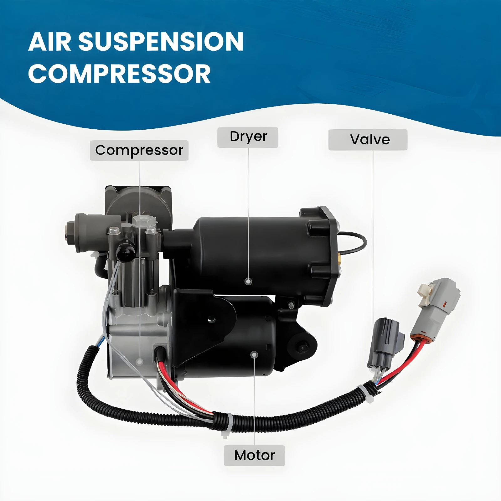 Air Compressor Pump For Land Rover Discovery LR3 Range Rover Sport L320 LR023964
Air Compressor Pump For Land Rover Discovery LR3 Range Rover Sport L320 LR023964