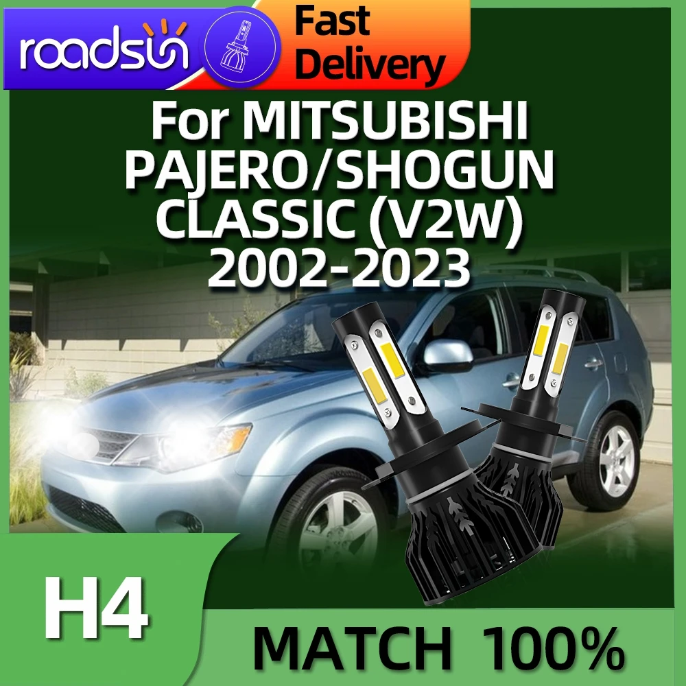 2PCS Car Headlight H4 LED Lights 160W For MITSUBISHI PAJERO/SHOGUN CLASSIC V2W 2002 2003 2004 2005 2006 2007 2008 2009 2010-2023
2PCS Car Headlight H4 LED Lights 160W For MITSUBISHI PAJERO/SHOGUN CLASSIC V2W 2002 2003 2004 2005 2006 2007 2008 2009 2010-2023