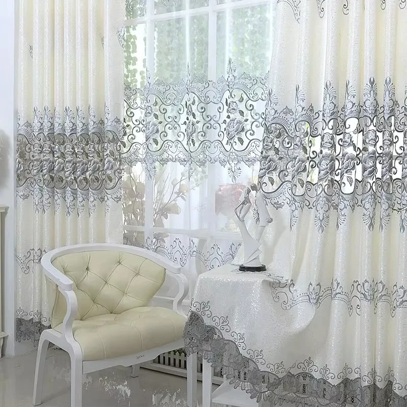 Customized in Living Room Luxury White Embroidery Curtains for Living Dining Room Bedroom Window Treatment Sheer Tulle Curtains
Customized in Living Room Luxury White Embroidery Curtains for Living Dining Room Bedroom Window Treatment Sheer Tulle Curtains