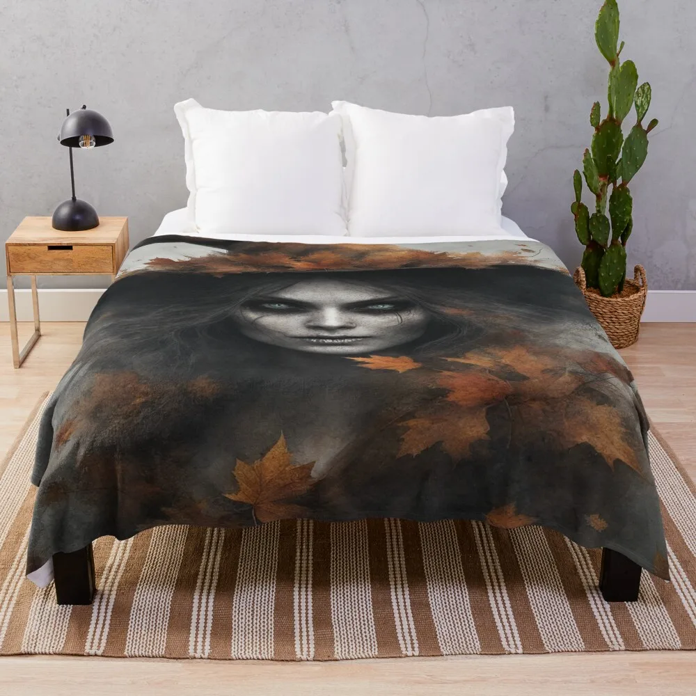 Spooky Autumn Witch Throw Blanket Soft Stuffeds Soft Plaid Multi-Purpose Blankets
Spooky Autumn Witch Throw Blanket Soft Stuffeds Soft Plaid Multi-Purpose Blankets