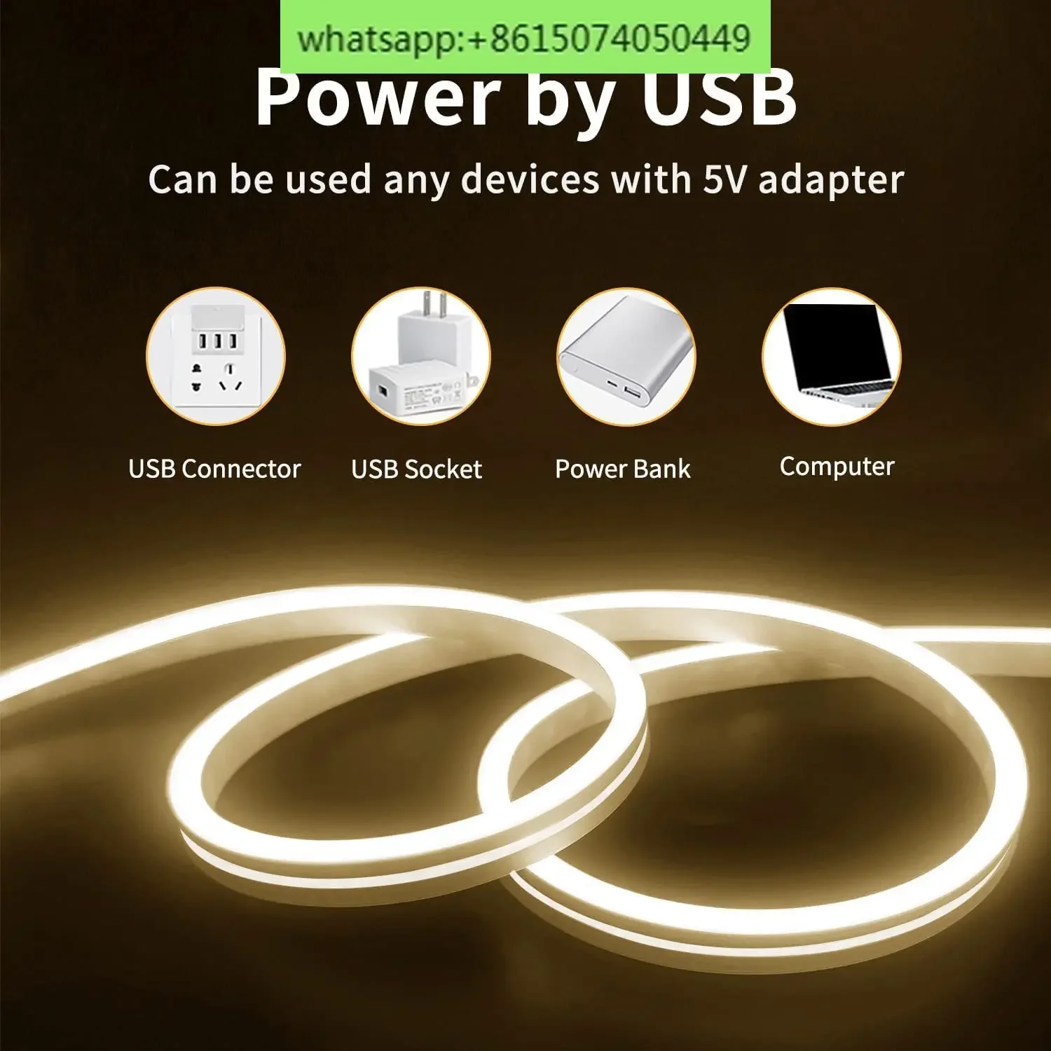LED light strip 5V low-voltage ultra bright USB flexible neon silicone soft light strip set
LED light strip 5V low-voltage ultra bright USB flexible neon silicone soft light strip set