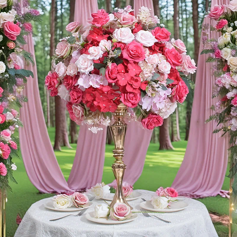 DIA 40-80CM New Artificial Hydrangea Rose Ball Wedding Table Decoration Wedding Stage Exhibition Hall Decoration Silk Flowers
DIA 40-80CM New Artificial Hydrangea Rose Ball Wedding Table Decoration Wedding Stage Exhibition Hall Decoration Silk Flowers
