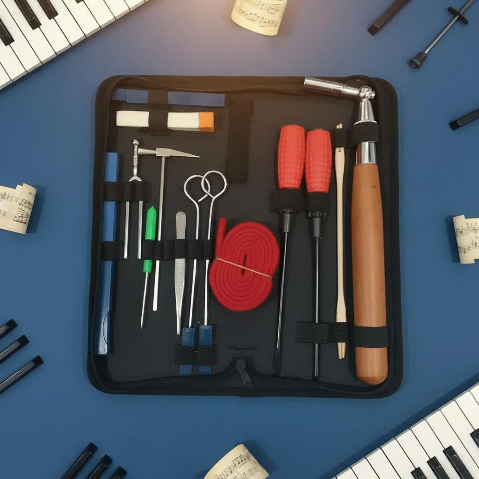 7 Pieces Piano Tuning Wrench Set Thin Rod Design Piano Tuning Lever for Instrument Maintenance
7 Pieces Piano Tuning Wrench Set Thin Rod Design Piano Tuning Lever for Instrument Maintenance