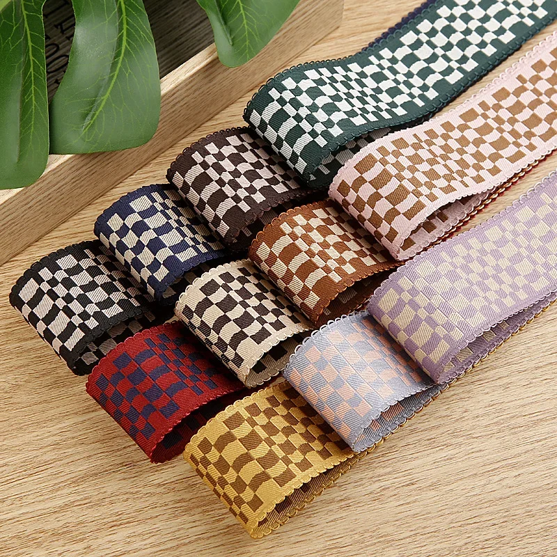 kewgarden 1" 1.5" Lace Edge Plaid Ribbon DIY Bowknot Hair Accessories Make Material Clothing Flower Hat Decoration 10 Yards
kewgarden 1" 1.5" Lace Edge Plaid Ribbon DIY Bowknot Hair Accessories Make Material Clothing Flower Hat Decoration 10 Yards