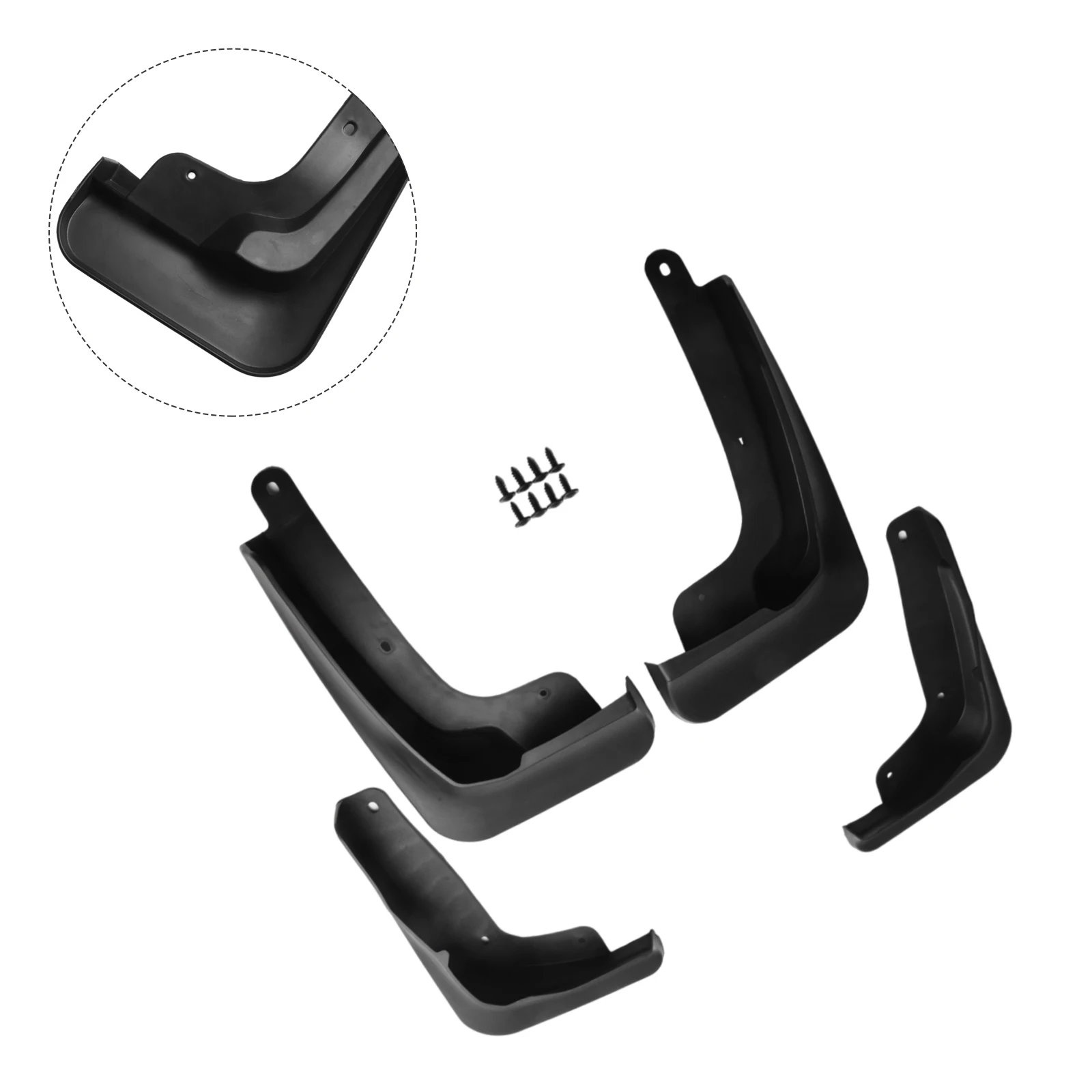 Accessories Fenders 4Pcs/Set Anti-splash Black Molded Mud Flaps Mudguards PP Soft Plastic Splash Guards Practical
Accessories Fenders 4Pcs/Set Anti-splash Black Molded Mud Flaps Mudguards PP Soft Plastic Splash Guards Practical