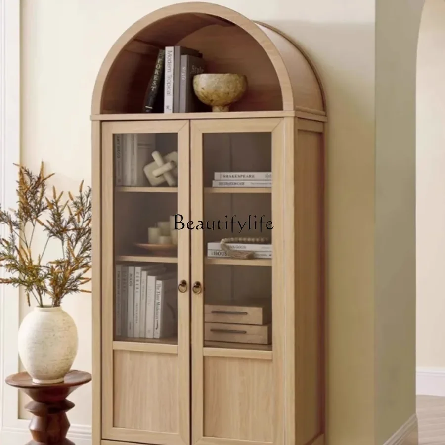 yj19 American-style Light Luxury Solid Wood Bookcase Floor-standing Bookshelf Simple Solid Wood Arched Storage Cabinet
yj19 American-style Light Luxury Solid Wood Bookcase Floor-standing Bookshelf Simple Solid Wood Arched Storage Cabinet