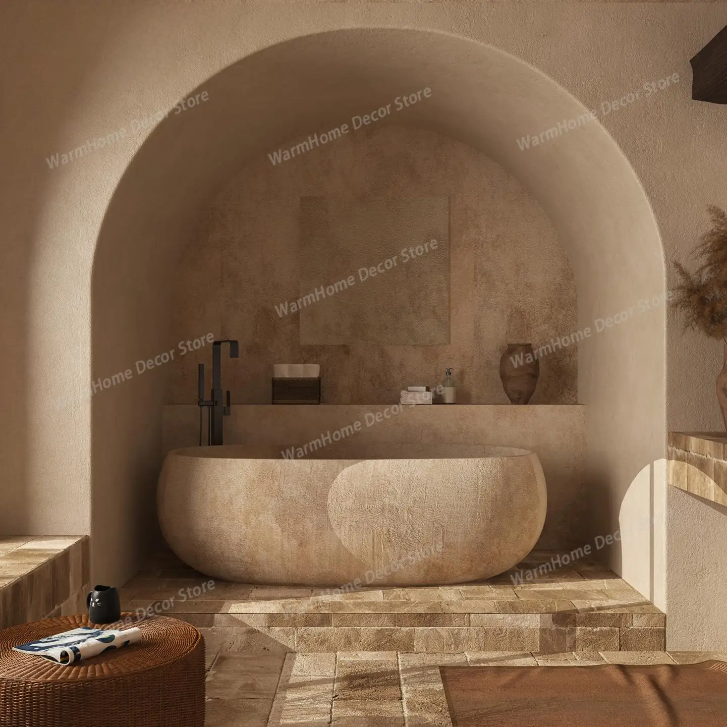 Retro-style oval freestanding soaking bathtub, suitable for various spaces, easy to clean, ergonomically designed, customize
Retro-style oval freestanding soaking bathtub, suitable for various spaces, easy to clean, ergonomically designed, customize