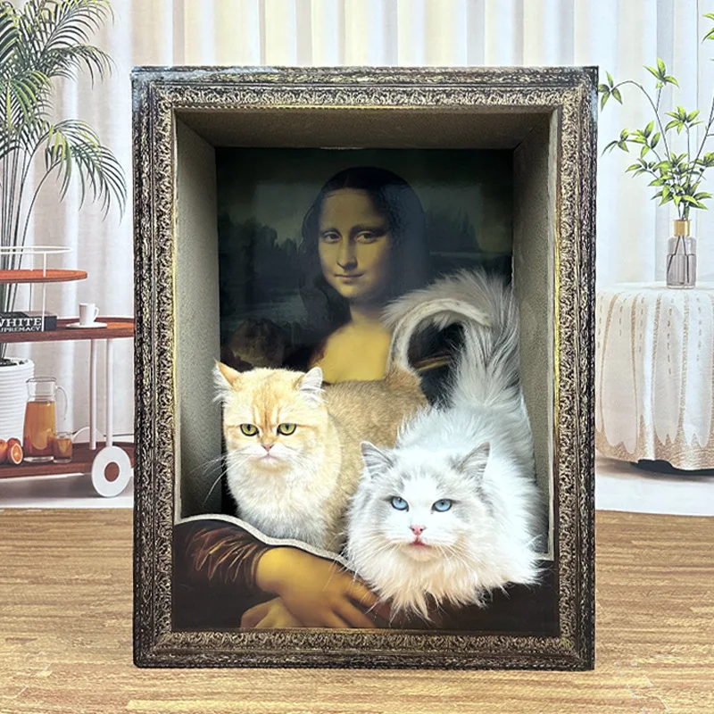 Mona Lisa Holding Cat Cat Claw Board Cat Oil Painting Frame Cat Claw Board Cat Nest Cat Toy Pet Supplies
Mona Lisa Holding Cat Cat Claw Board Cat Oil Painting Frame Cat Claw Board Cat Nest Cat Toy Pet Supplies