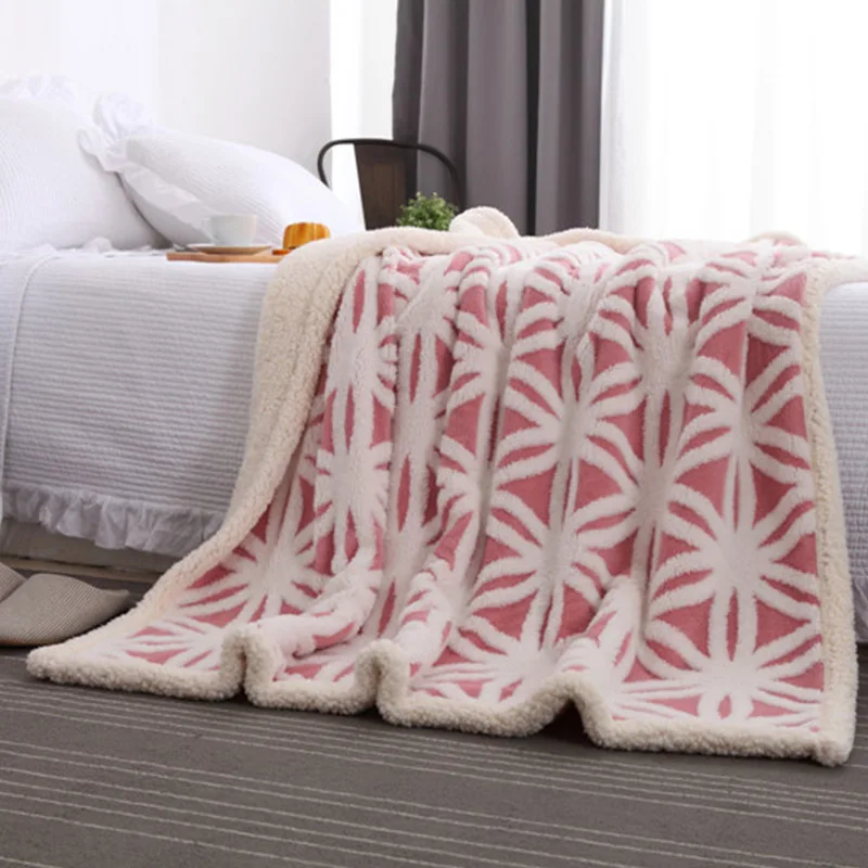 Winter Soft Blanket Lamb Fleece Geometric Pattern Fashion Blankets Sofa Throw On Bed Cover Jacquard Sheet Warm Thick Blanket
Winter Soft Blanket Lamb Fleece Geometric Pattern Fashion Blankets Sofa Throw On Bed Cover Jacquard Sheet Warm Thick Blanket