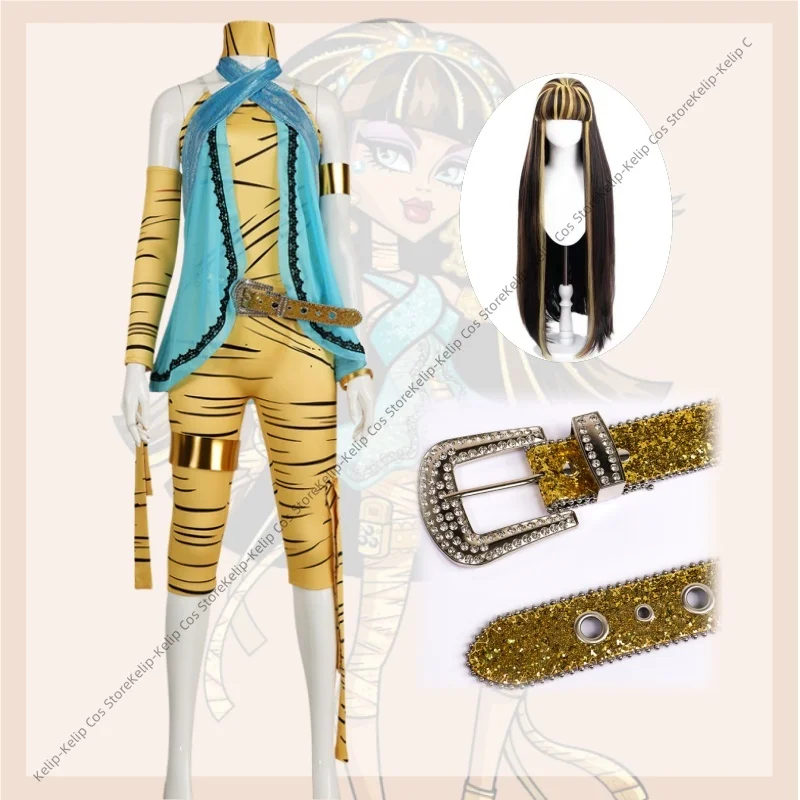 Cleo de Nile Cosplay Costume with Wig Egyptian Nile Princess Outfit Mummy Girl School Queen Dress for Women Carnival Party
Cleo de Nile Cosplay Costume with Wig Egyptian Nile Princess Outfit Mummy Girl School Queen Dress for Women Carnival Party