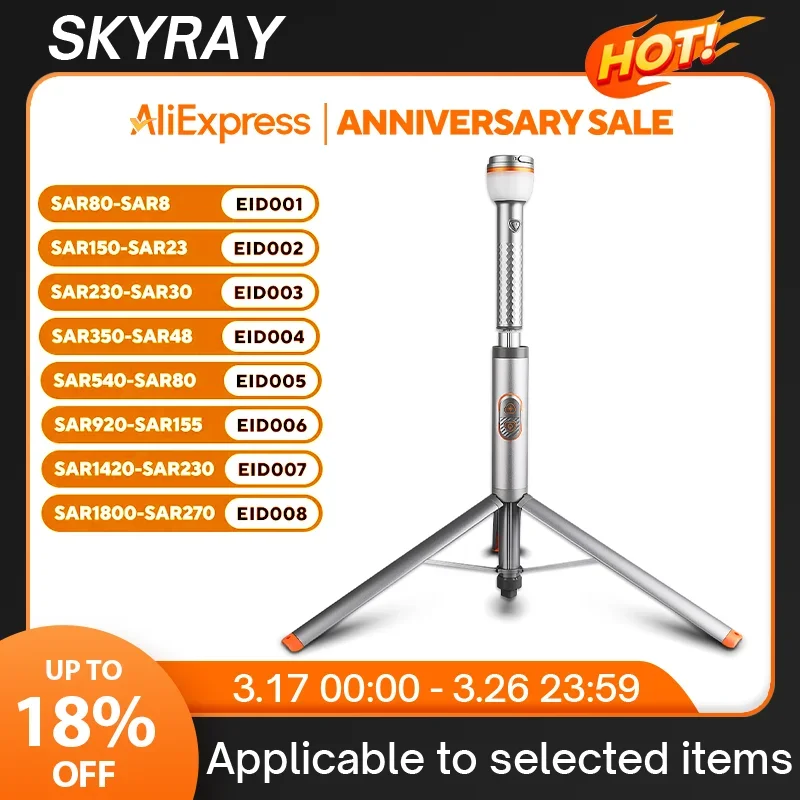 SKYRAY SL16 Camping lantern Work Light rechargeable lamp LED Emergency Lamp Outdoor Portable Lanterns with Magnetic Flashlight
SKYRAY SL16 Camping lantern Work Light rechargeable lamp LED Emergency Lamp Outdoor Portable Lanterns with Magnetic Flashlight