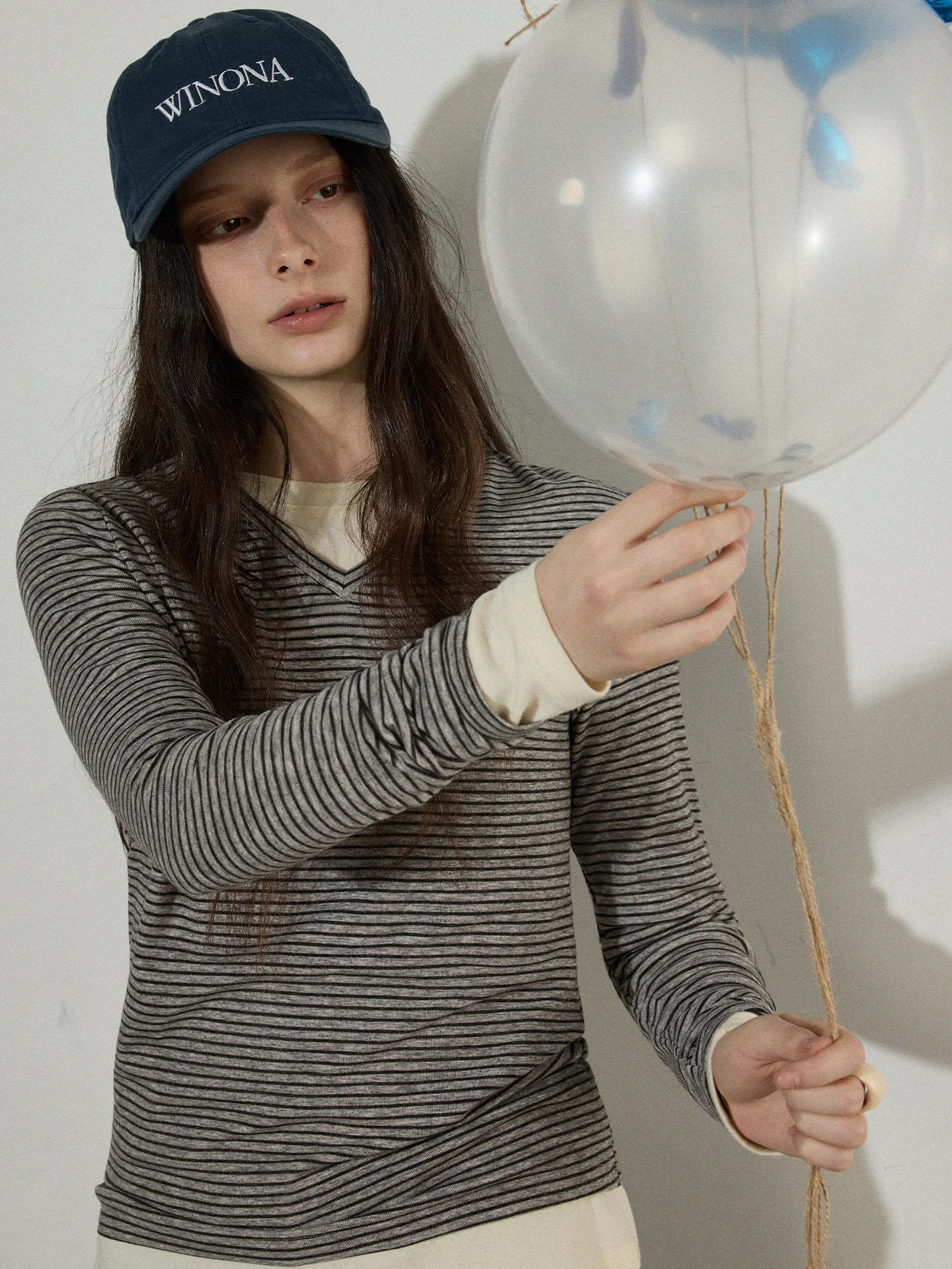 Lofi Choose Women's Slim Fit Knitted Base irt Spring New Sle Simple Stripe Color Blo V Ne Long Sve Polyester Fiber
Lofi Choose Women's Slim Fit Knitted Base irt Spring New Sle Simple Stripe Color Blo V Ne Long Sve Polyester Fiber