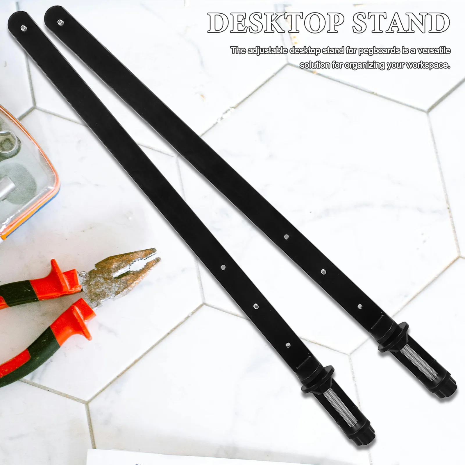 2Pcs Adjustable Desktop Stand for Pegboards Height Adjustable Over Table Rod Stand Home Office Workshop Organizing Supplies
2Pcs Adjustable Desktop Stand for Pegboards Height Adjustable Over Table Rod Stand Home Office Workshop Organizing Supplies