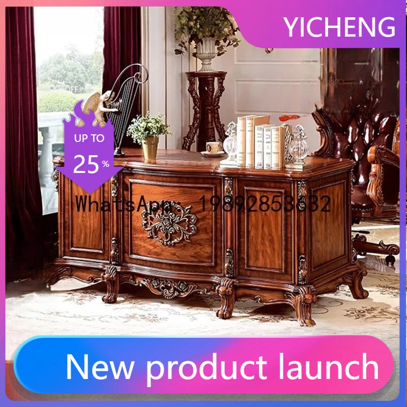 LYY Американский резной стол Европейский роскошный босс из цельного дерева Вилла Рабочий стол Офисный стул Компьютерный стол
LYY Американский резной стол Европейский роскошный босс из цельного дерева Вилла Рабочий стол Офисный стул Компьютерный стол