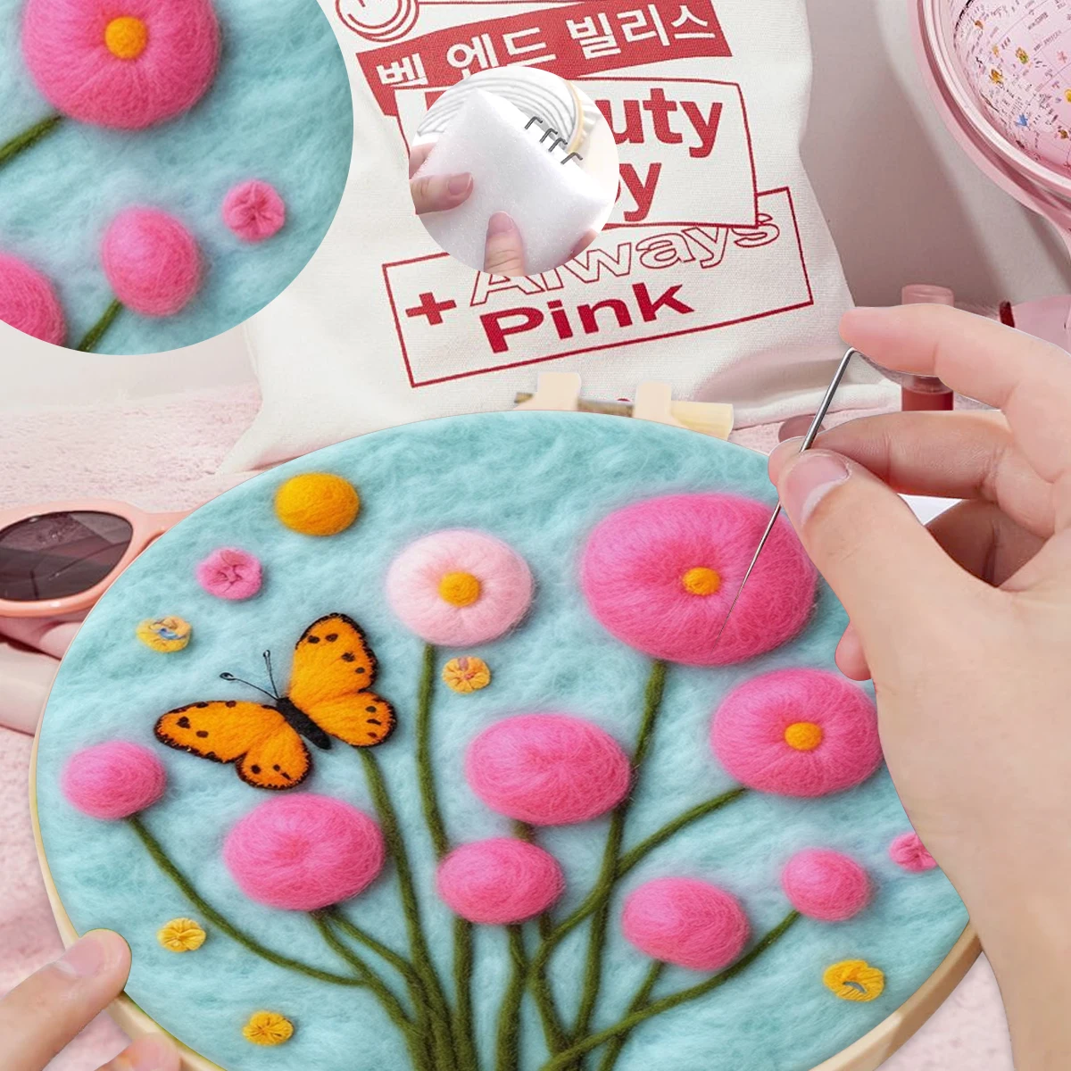 SDOYUNO Wool Felt Package Beginners Painting flowers Handicraft Felt Needlework felt Diy Craft Kit Creative Leisure Felt Stitch
SDOYUNO Wool Felt Package Beginners Painting flowers Handicraft Felt Needlework felt Diy Craft Kit Creative Leisure Felt Stitch