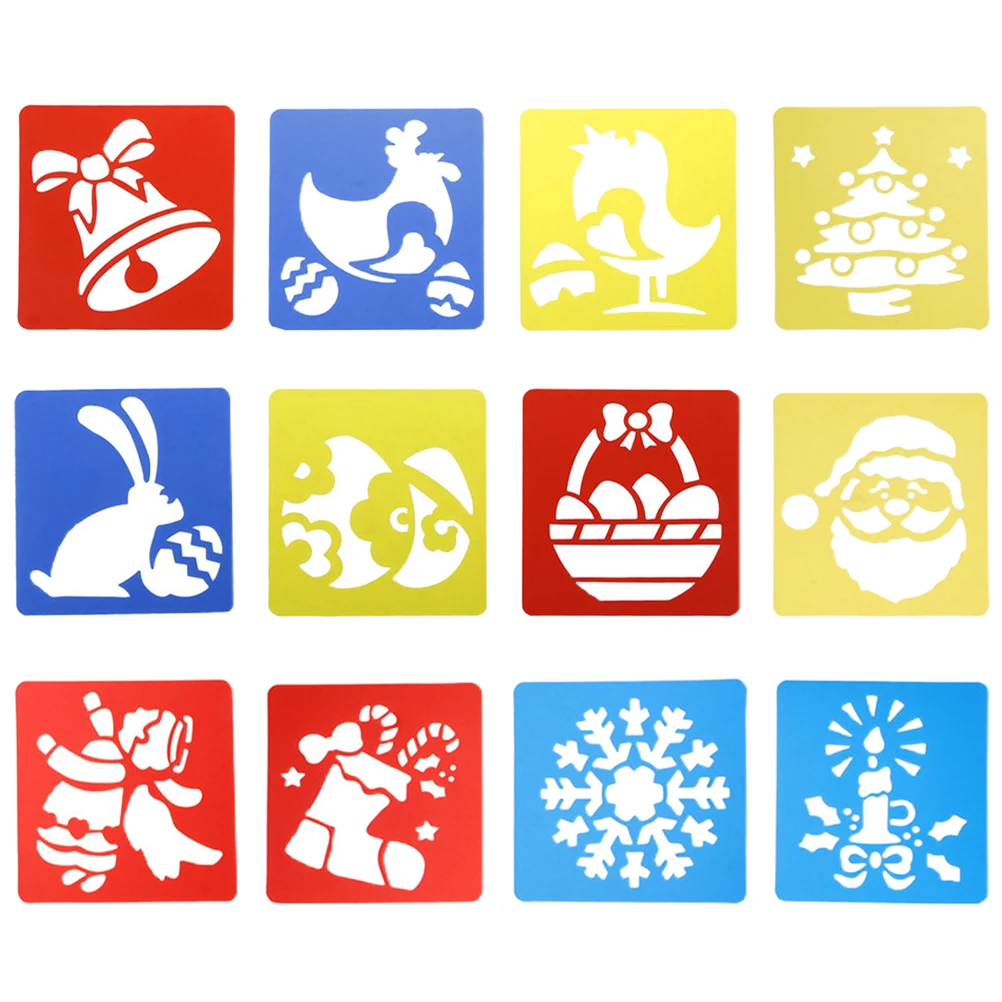 12pcs Drawing Template Christmas Stencils Kids DIY Projects Reusable PP Material Craft Gift Home Decoration Xmas
12pcs Drawing Template Christmas Stencils Kids DIY Projects Reusable PP Material Craft Gift Home Decoration Xmas