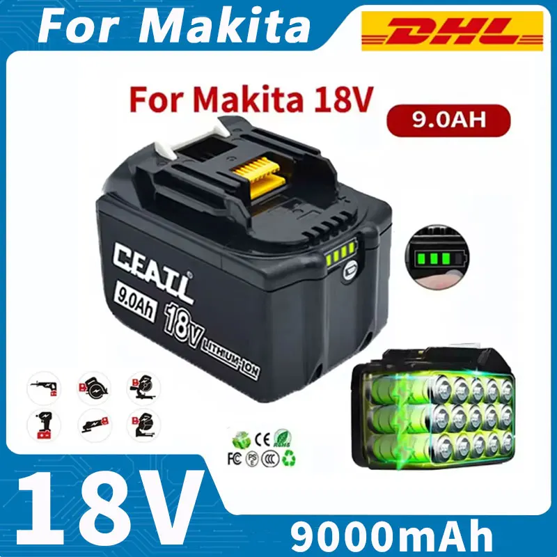 for Makita 18V lithium battery BL1860B BL1850 universal charger, power tools, hand drills, electric wrenches, etc
for Makita 18V lithium battery BL1860B BL1850 universal charger, power tools, hand drills, electric wrenches, etc