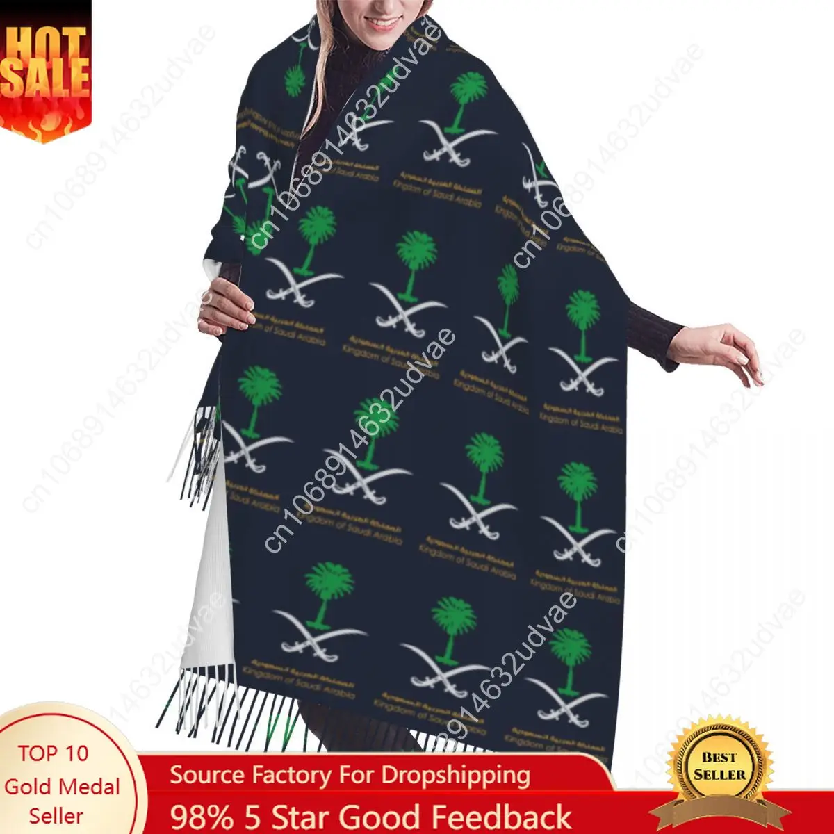 Custom Fashion Kingdom Of Saudi Arabia Tassel Scarf Women Winter Warm Shawl Wrap Ladies Fashion Luxury Versatile Scarves
Custom Fashion Kingdom Of Saudi Arabia Tassel Scarf Women Winter Warm Shawl Wrap Ladies Fashion Luxury Versatile Scarves