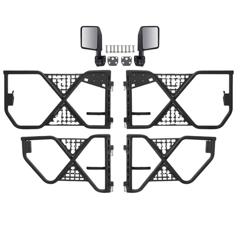 Suitable for Jeep Wrangler JL / Gladiator JT 4 Door Steel Tube Half Doors Auto Parts
Suitable for Jeep Wrangler JL / Gladiator JT 4 Door Steel Tube Half Doors Auto Parts
