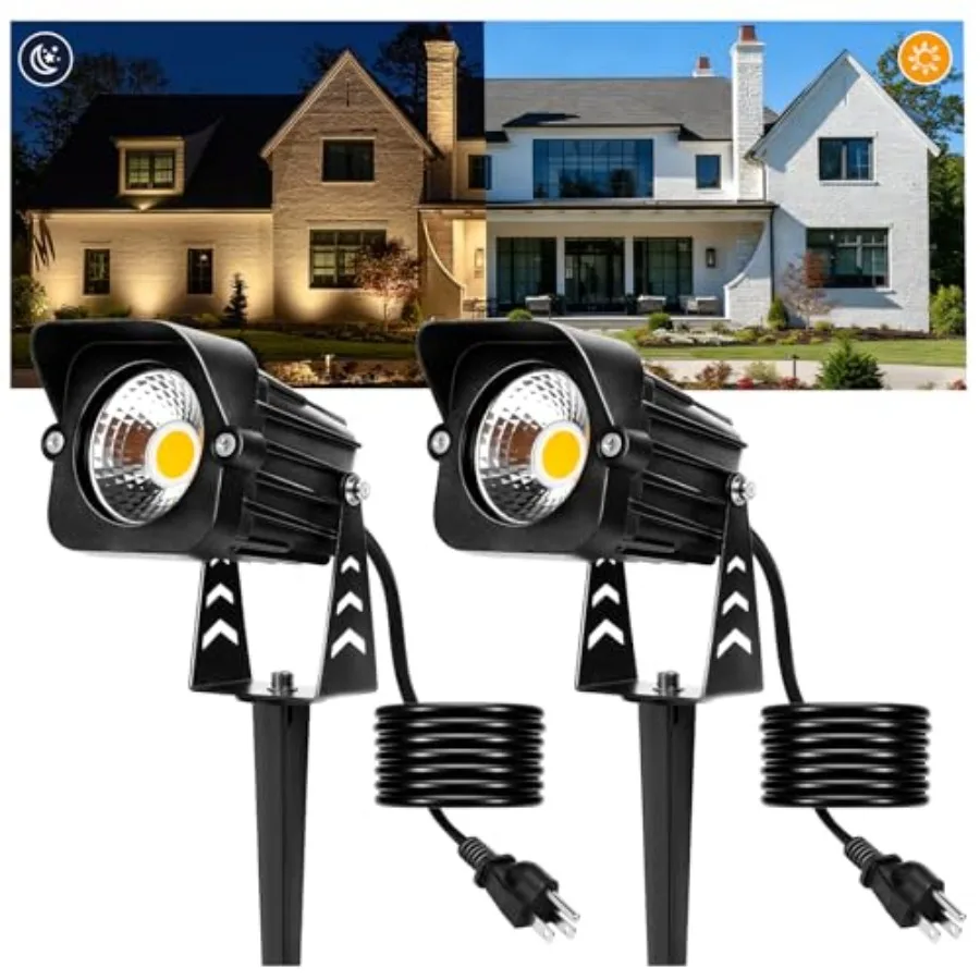 Dusk to Dawn Outdoor Lighting 5W Spot Lights Outdoor with Photocell Sensor 3000K Warm White Landscape Lighting IP65 Waterproof
Dusk to Dawn Outdoor Lighting 5W Spot Lights Outdoor with Photocell Sensor 3000K Warm White Landscape Lighting IP65 Waterproof
