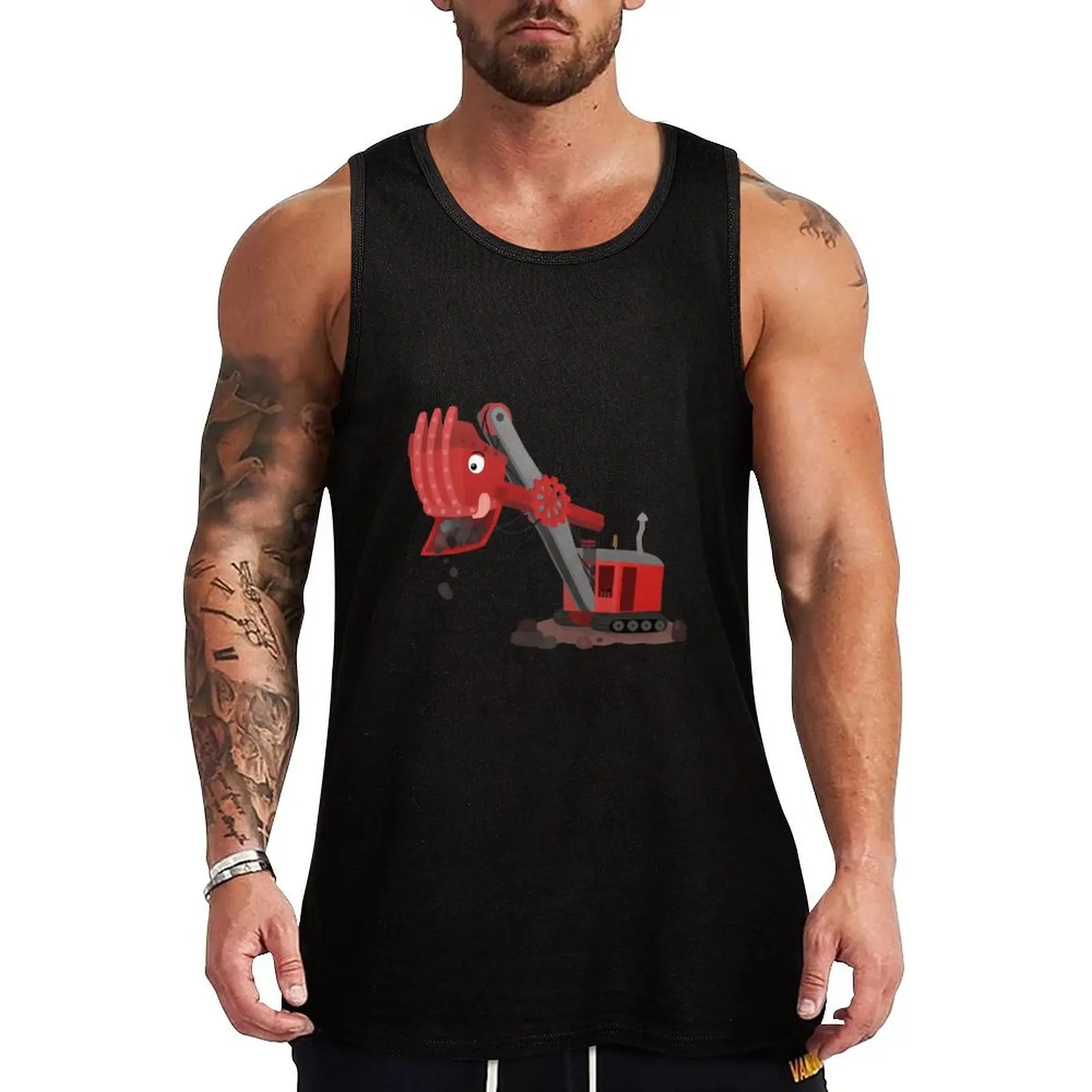 Cute red steam shovel digger cartoon illustration Tank Top Beach Casual Tank Top Loose Fit Sleeveless Summer
Cute red steam shovel digger cartoon illustration Tank Top Beach Casual Tank Top Loose Fit Sleeveless Summer