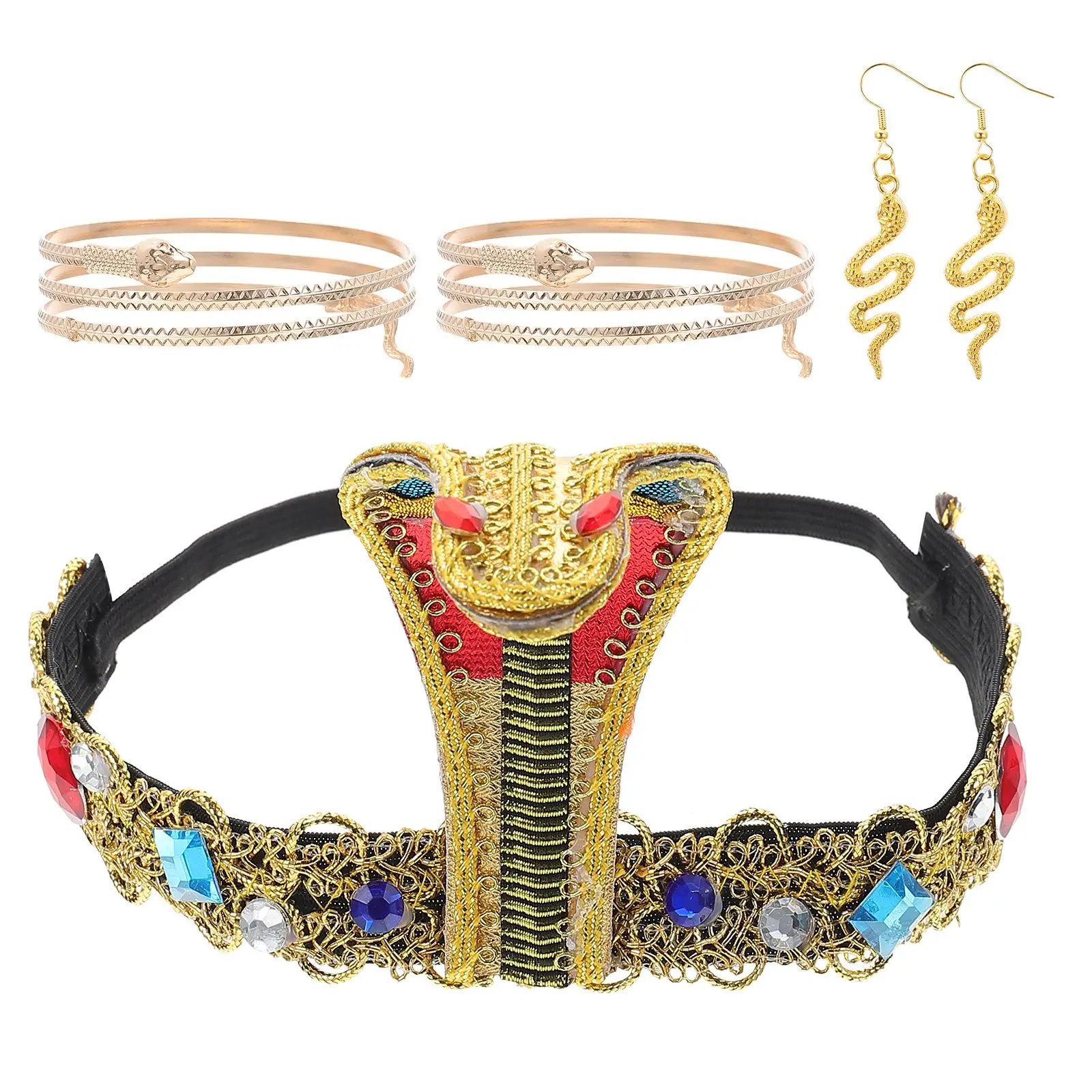 1 set Snake-shaped Headband Bracelet SetCostume Accessories Festival Party Prop Reusable Stable Frame Halloween Hair
1 set Snake-shaped Headband Bracelet SetCostume Accessories Festival Party Prop Reusable Stable Frame Halloween Hair