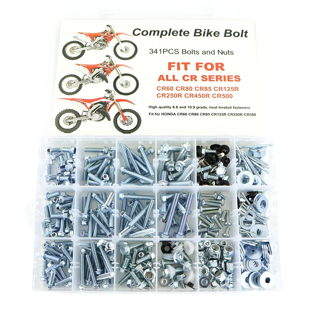 341 PCS Plastics Engine Body Frame Exhaust Bolts Kit Fit for Honda CRF50F CRF70F CRF80F CRF100F CRF110F CRF125F CRF150F CRF150R
341 PCS Plastics Engine Body Frame Exhaust Bolts Kit Fit for Honda CRF50F CRF70F CRF80F CRF100F CRF110F CRF125F CRF150F CRF150R