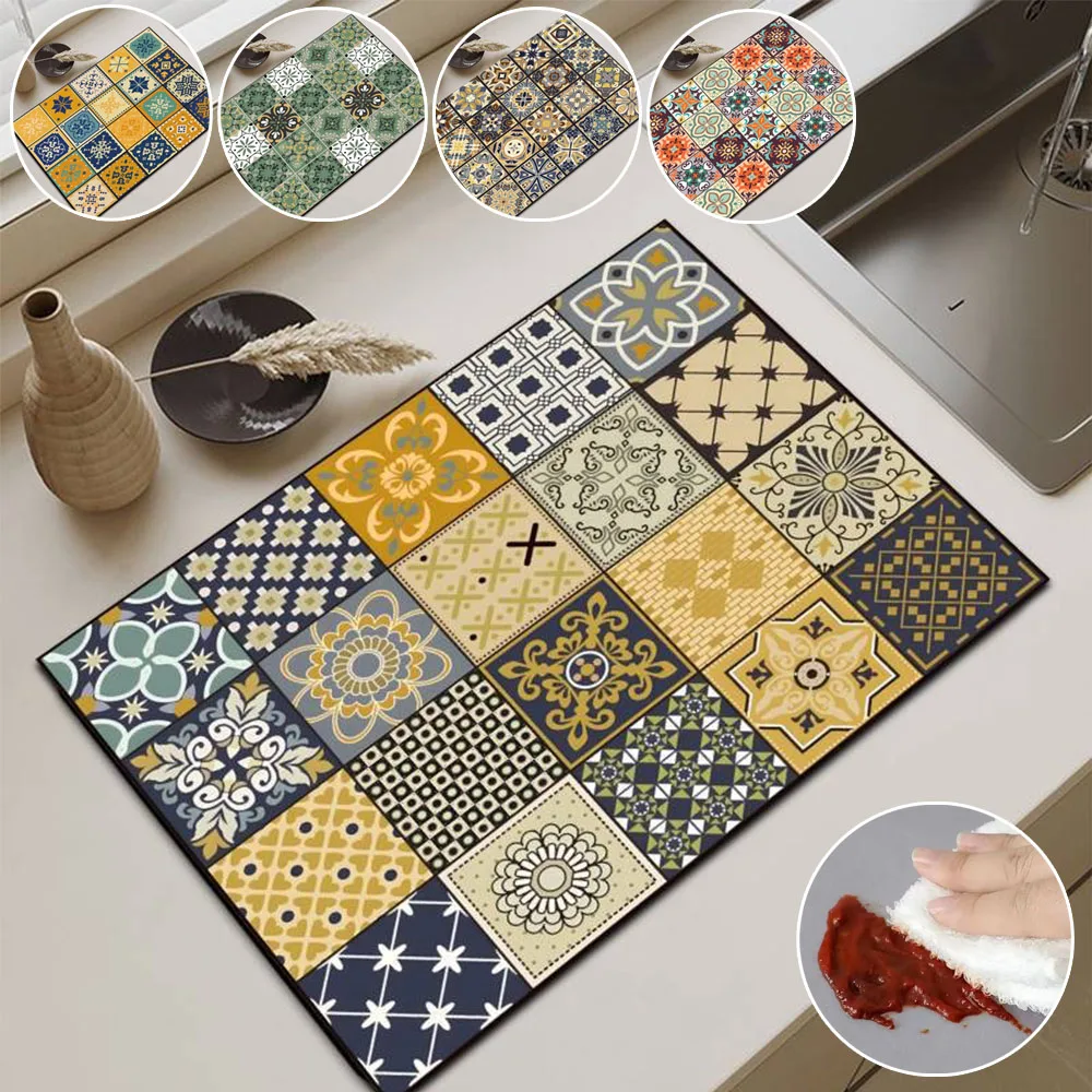 1PC Dish Drying Mat Kitchen Drainage Mat Retro Style Absorbent Diatom Mud Tabletop Placemats for Table Home Kitchen Accessories
1PC Dish Drying Mat Kitchen Drainage Mat Retro Style Absorbent Diatom Mud Tabletop Placemats for Table Home Kitchen Accessories