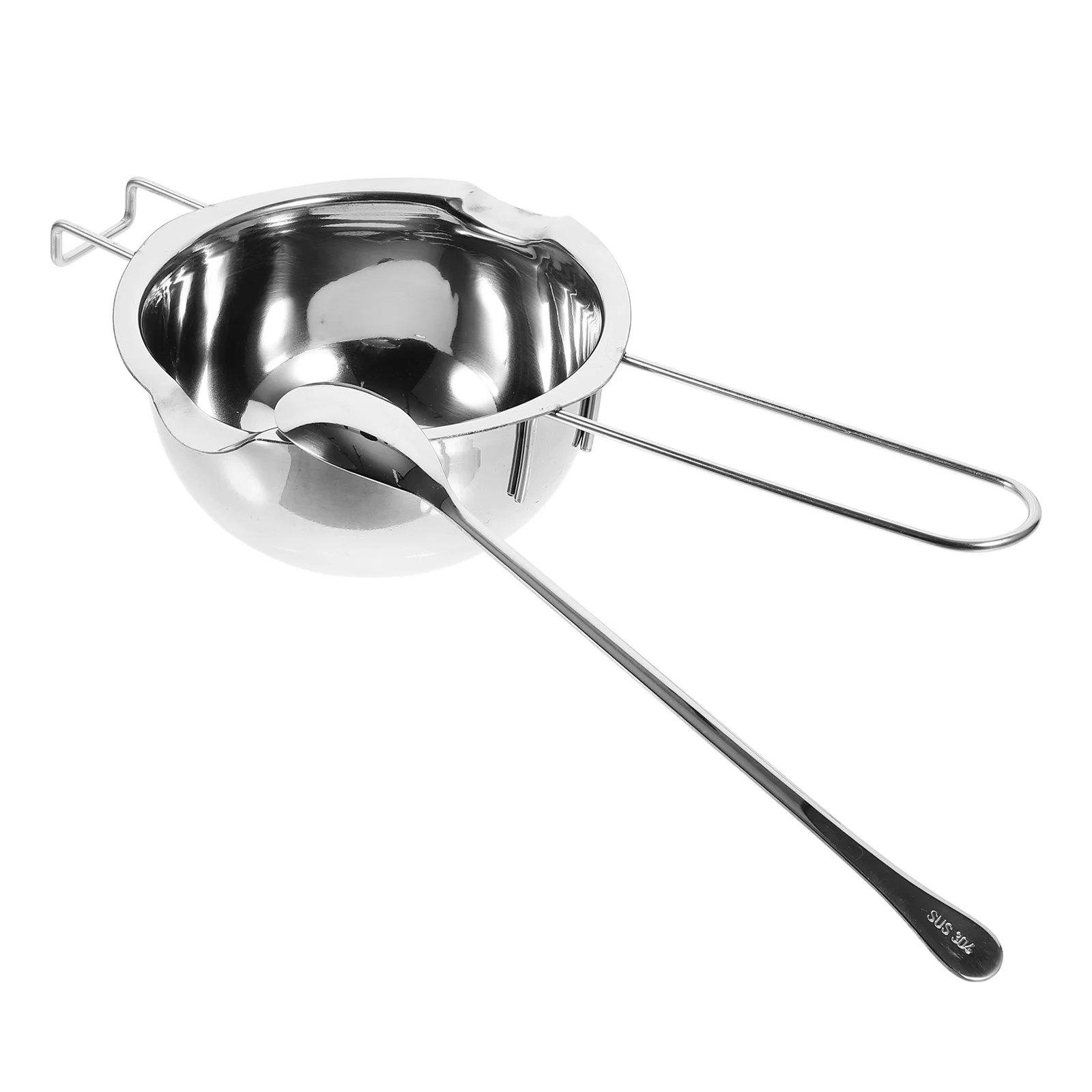 1 Set Stainless Steel Bowl For Chocolate Cheese Wax Butter Baking Kitchen Tool 2 Pour Spouts Compact Corrosion Resistant
1 Set Stainless Steel Bowl For Chocolate Cheese Wax Butter Baking Kitchen Tool 2 Pour Spouts Compact Corrosion Resistant