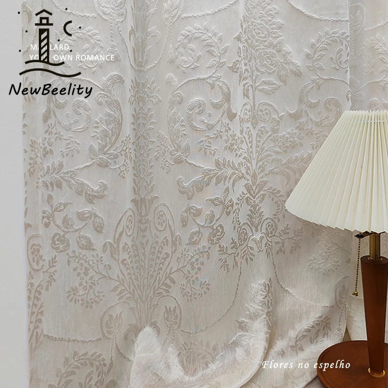 French Medieval American Luxury Retro Window Curtains for Living Room Bedroom Dining Relief Jacquard Window Tulle Custom Size
French Medieval American Luxury Retro Window Curtains for Living Room Bedroom Dining Relief Jacquard Window Tulle Custom Size