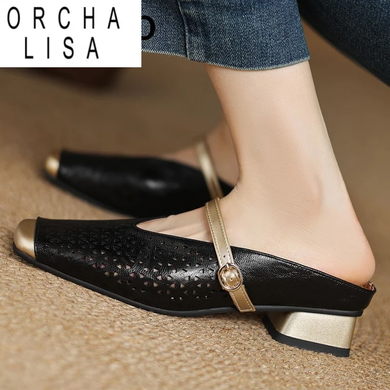 ORCHA LISA 2025 Новый дизайн Женские сабо с квадратным носком на среднем каблуке 3,5 см без шнуровки с пряжкой на ремне Дышащие женские сандалии размера плюс 42 43
ORCHA LISA 2025 Новый дизайн Женские сабо с квадратным носком на среднем каблуке 3,5 см без шнуровки с пряжкой на ремне Дышащие женские сандалии размера плюс 42 43