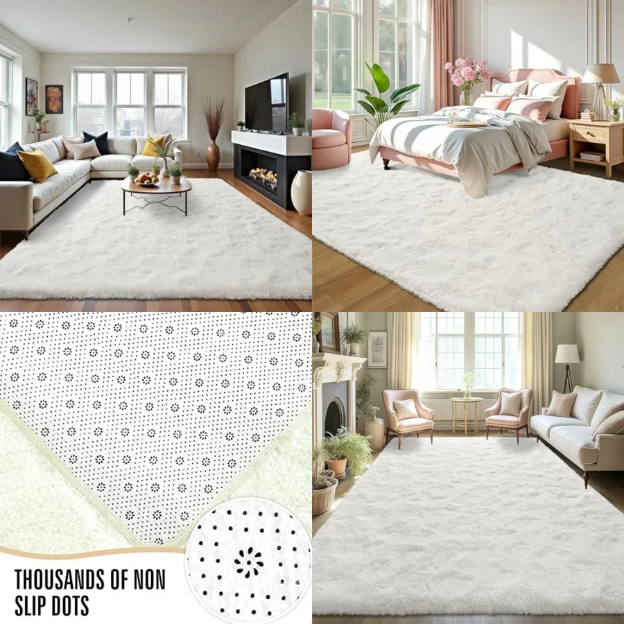 Ultra Soft Indoor Modern Area Rugs Fluffy Living Room Carpets for Bedroom Home Decor Nursery Rug 6x9 Feet
Ultra Soft Indoor Modern Area Rugs Fluffy Living Room Carpets for Bedroom Home Decor Nursery Rug 6x9 Feet