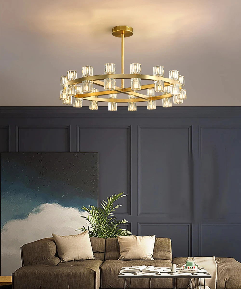 Villa Duplex Black Brass Glass Crystal Pendant lamp Modern Luxury Home Decoration Gold Pendant lamp YX610TB
Villa Duplex Black Brass Glass Crystal Pendant lamp Modern Luxury Home Decoration Gold Pendant lamp YX610TB