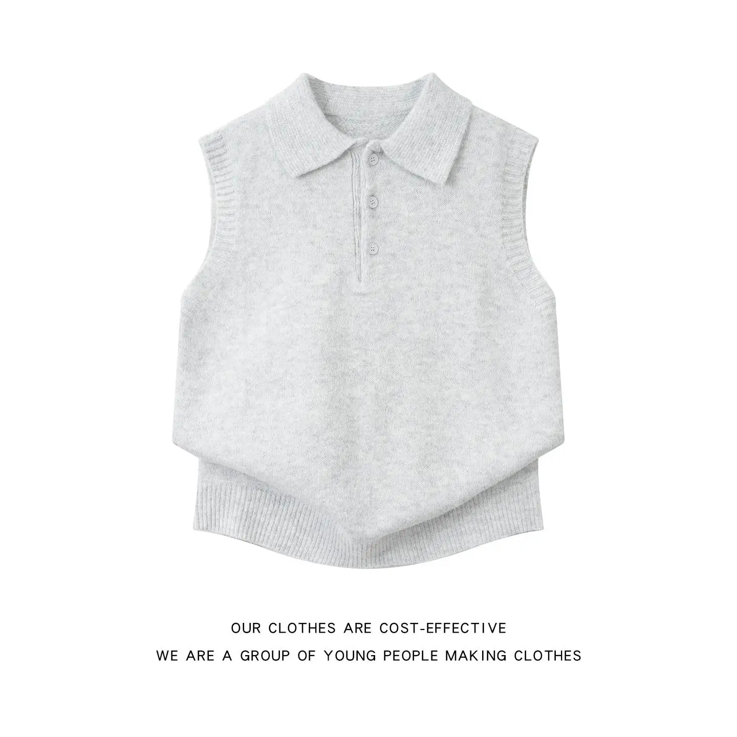 Lazy Sle Knitted irt Vest Men's Svel Turn-down Collar Outerwear Versatile Warmth Casual Spring Season Pure Color
Lazy Sle Knitted irt Vest Men's Svel Turn-down Collar Outerwear Versatile Warmth Casual Spring Season Pure Color