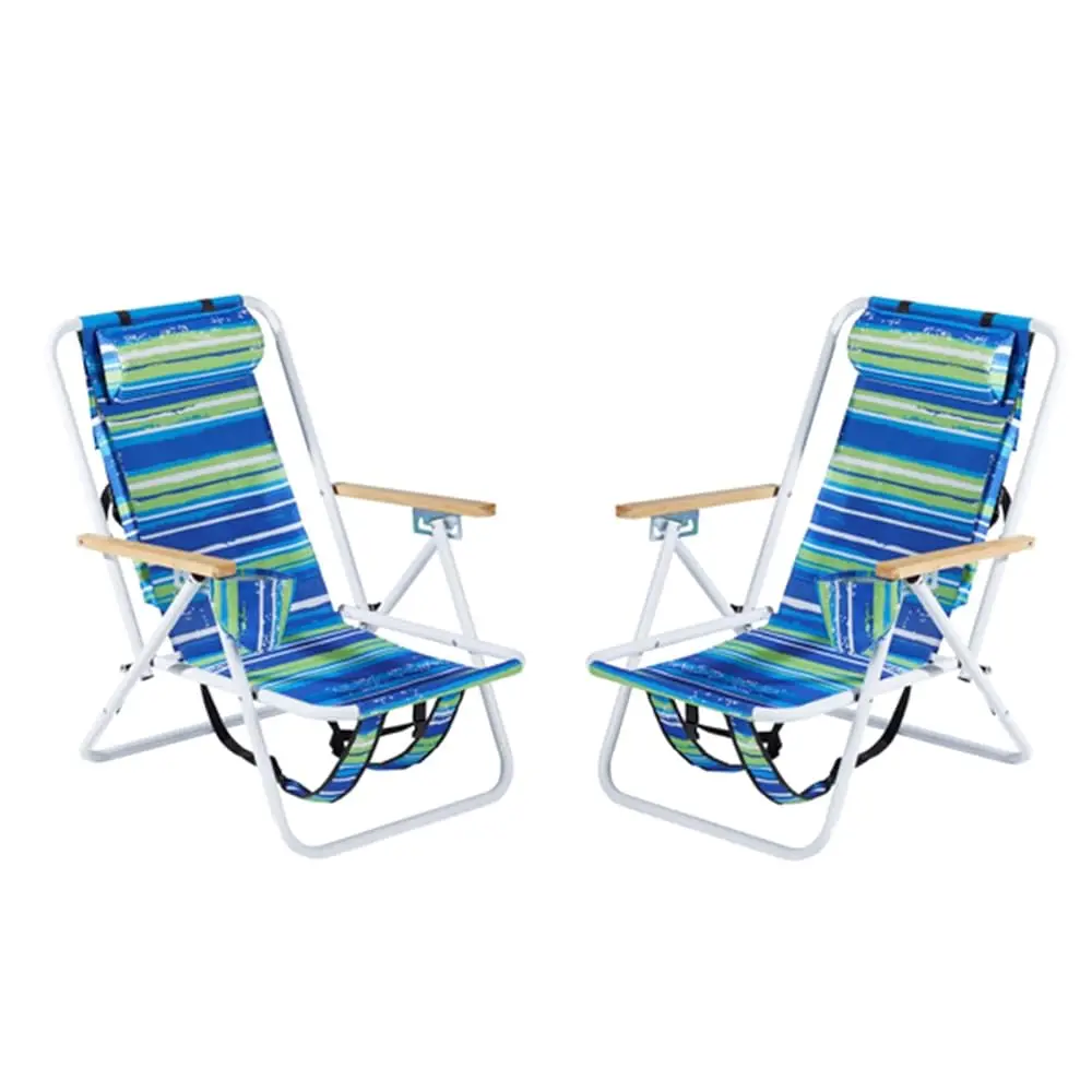 Folding Beach Chair Set Of 2 For Adults,4 Position Portable Backpa Foldable Camping Chair With Headrest Cup Holder And Wooden
Folding Beach Chair Set Of 2 For Adults,4 Position Portable Backpa Foldable Camping Chair With Headrest Cup Holder And Wooden