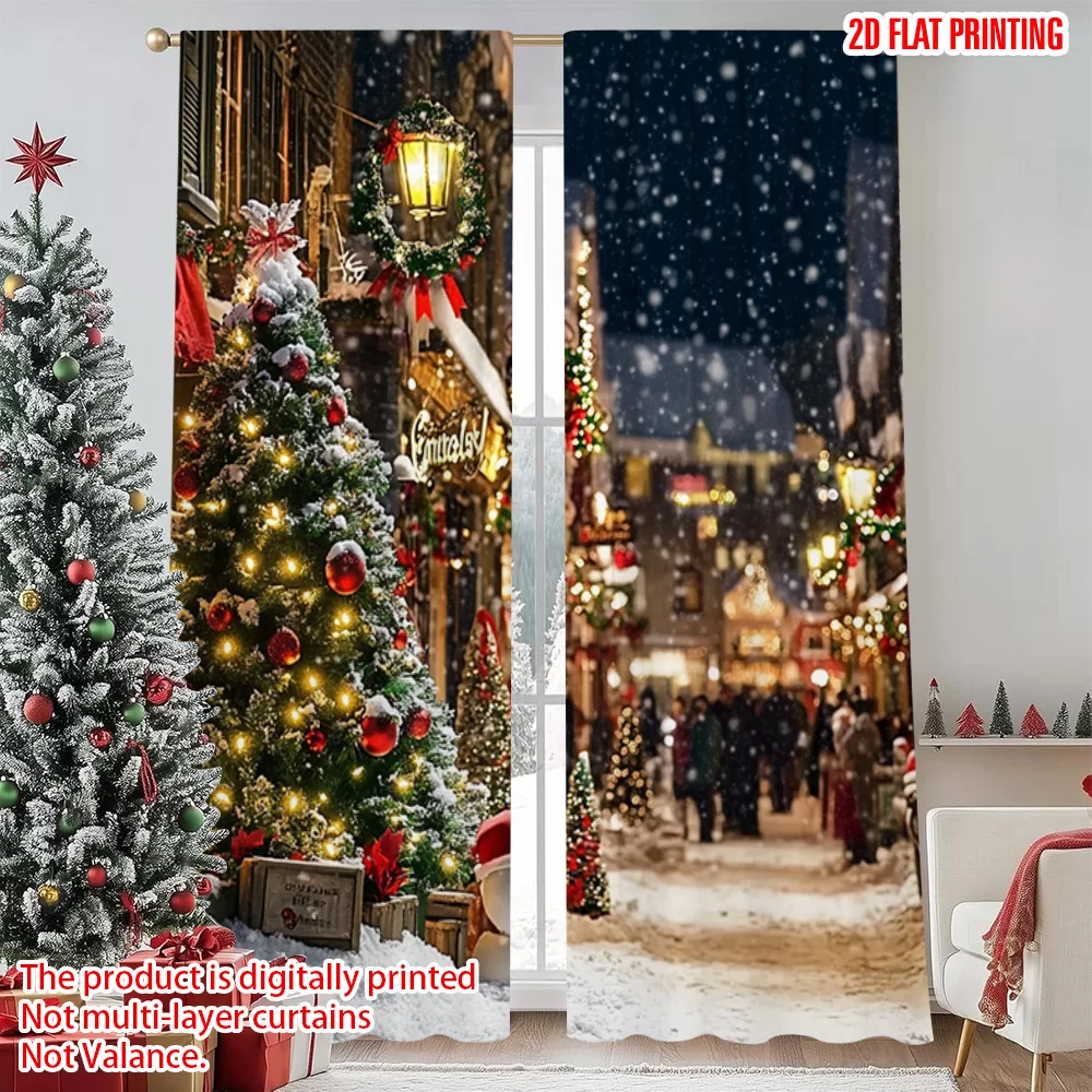 2pcs 2D flat printing Christmas Curtains Merry Chrismas Durable 100% Polyester Fabric Without Electricity Spring Use for
2pcs 2D flat printing Christmas Curtains Merry Chrismas Durable 100% Polyester Fabric Without Electricity Spring Use for