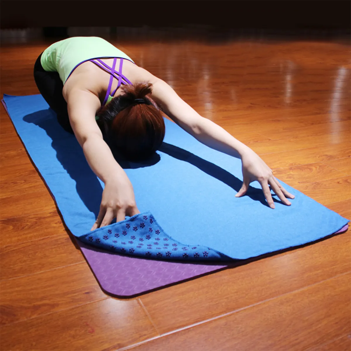 Коврик для йоги с противоскользящим покрытием и дизайном в виде сливовых частиц, 183x61 см, сверхлегкий, для пилатеса и фитнеса, цвет озерно-голубой
Коврик для йоги с противоскользящим покрытием и дизайном в виде сливовых частиц, 183x61 см, сверхлегкий, для пилатеса и фитнеса, цвет озерно-голубой