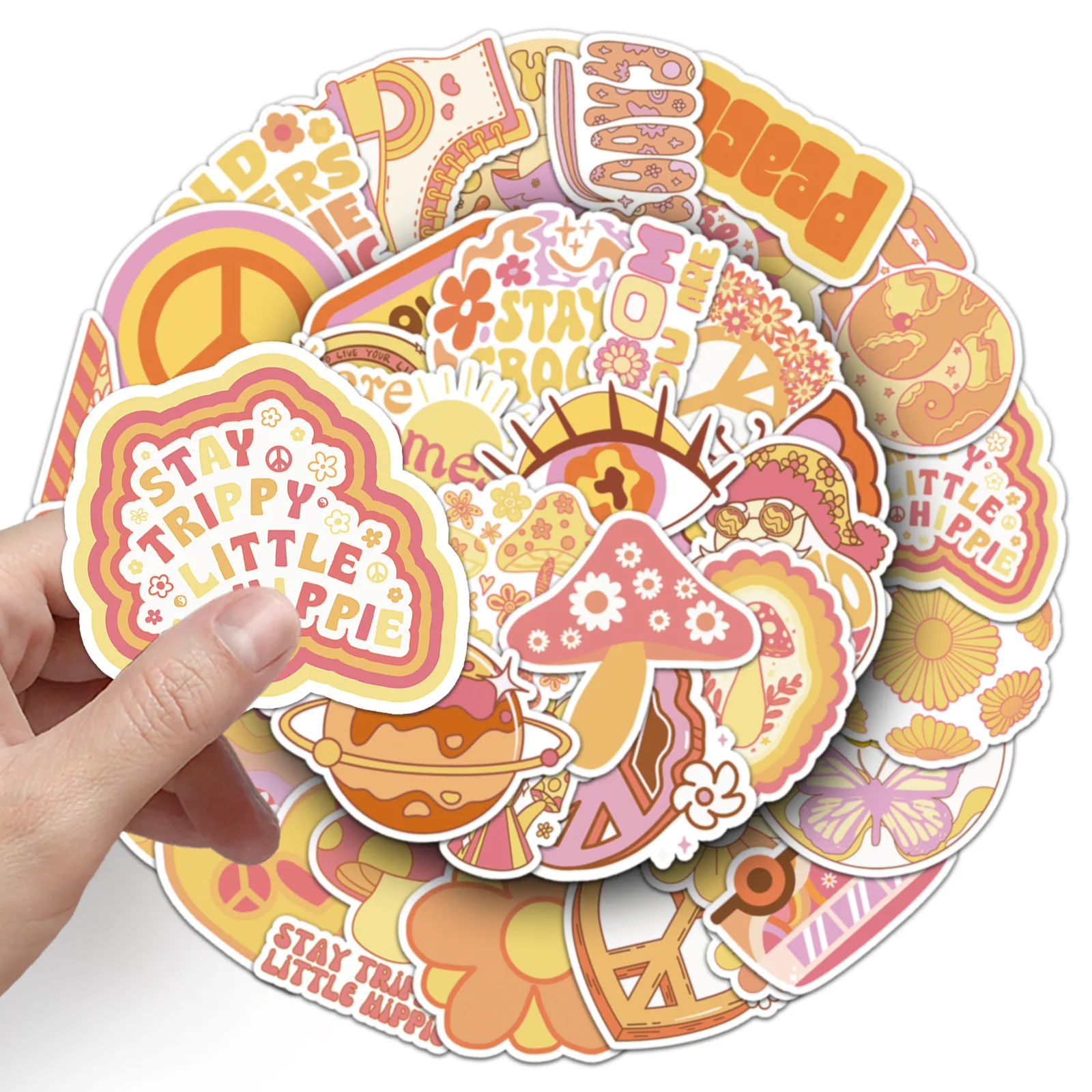 10/50PCS Hippie Love&Peace Graffiti Stickers Small Fresh Cartoon Decal Notebook Luggage Helmet Motorcycle Refrigerator Kid Toys 
10/50PCS Hippie Love&Peace Graffiti Stickers Small Fresh Cartoon Decal Notebook Luggage Helmet Motorcycle Refrigerator Kid Toys